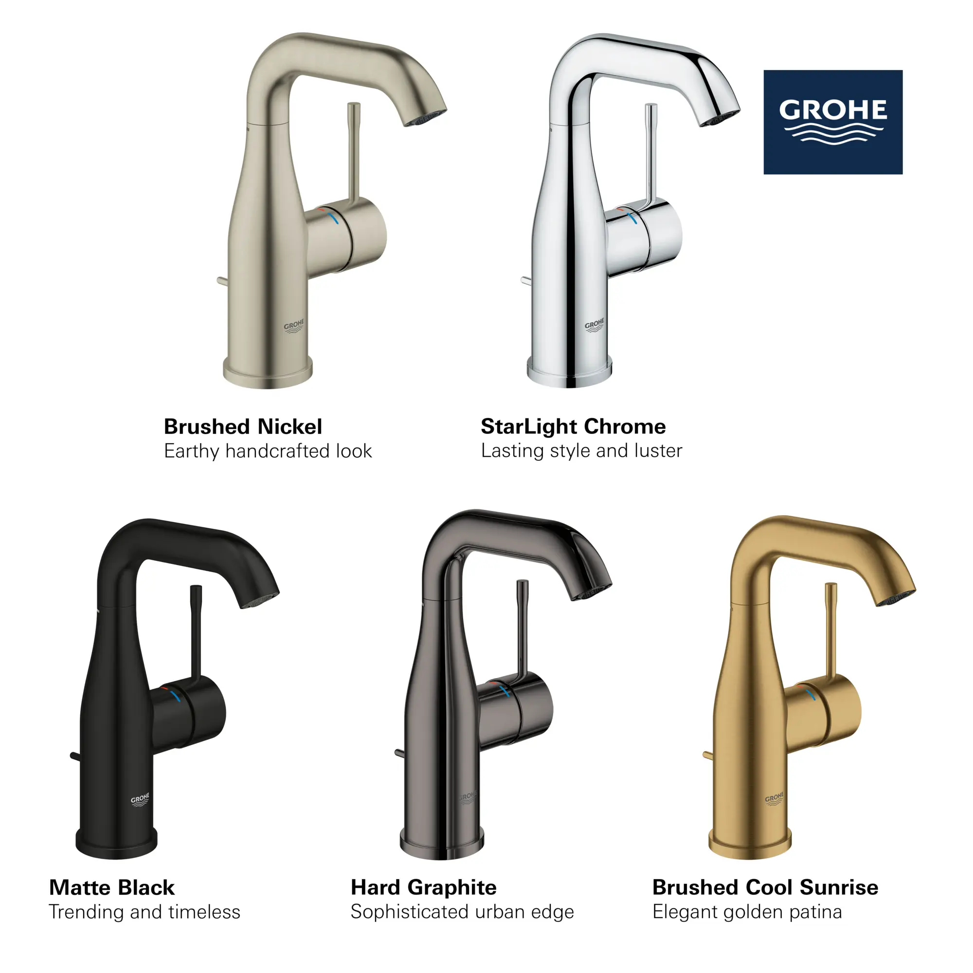 Single Hole Single-Handle M-Size Bathroom Faucet 4.5 L/min (1.2 gpm)