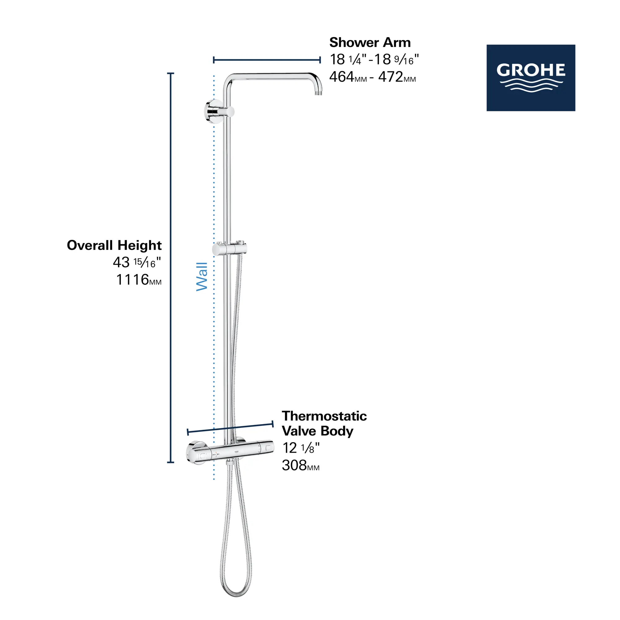 CoolTouch Thermostatic Shower System