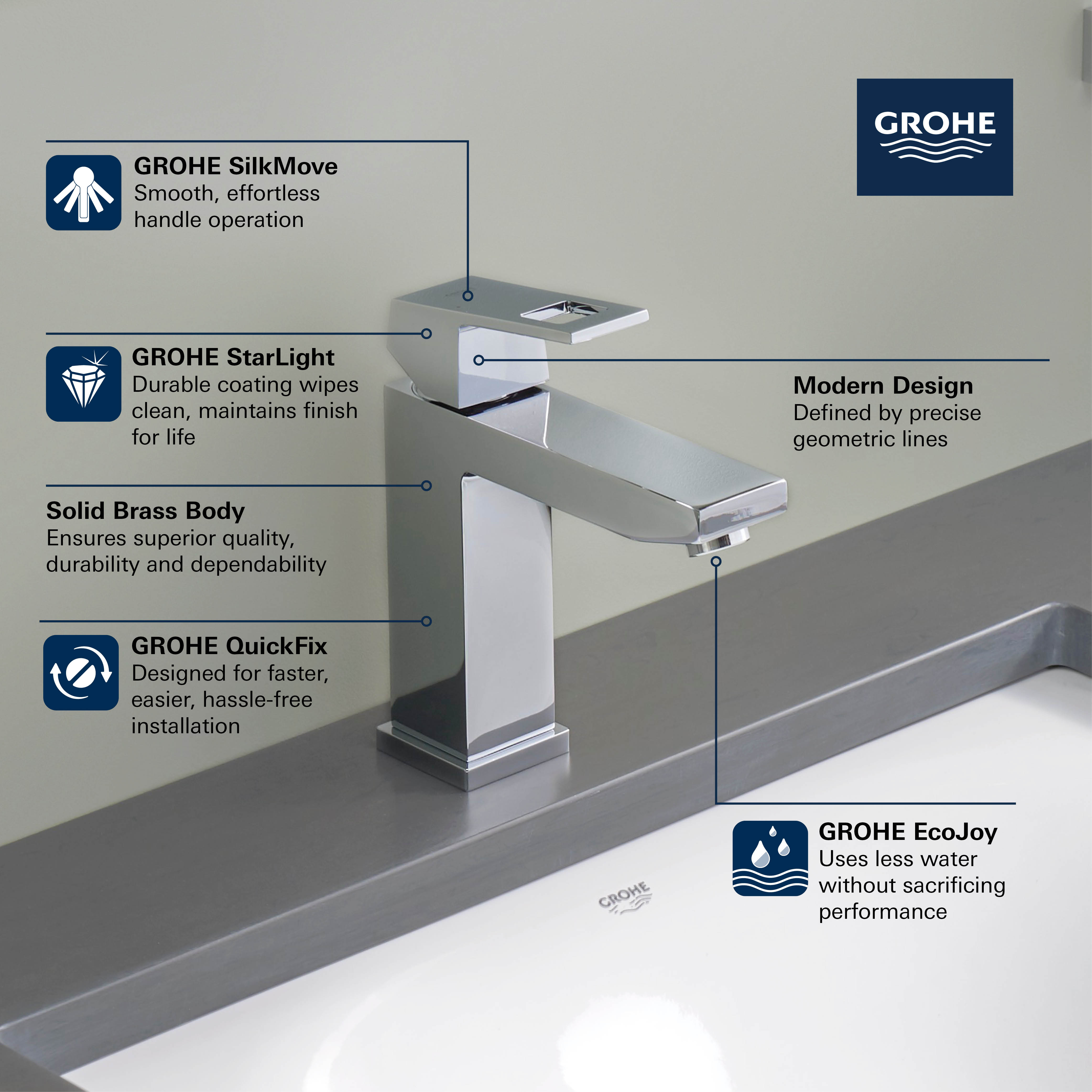 Single Hole Single-Handle M-Size Bathroom Faucet 1.2 GPM