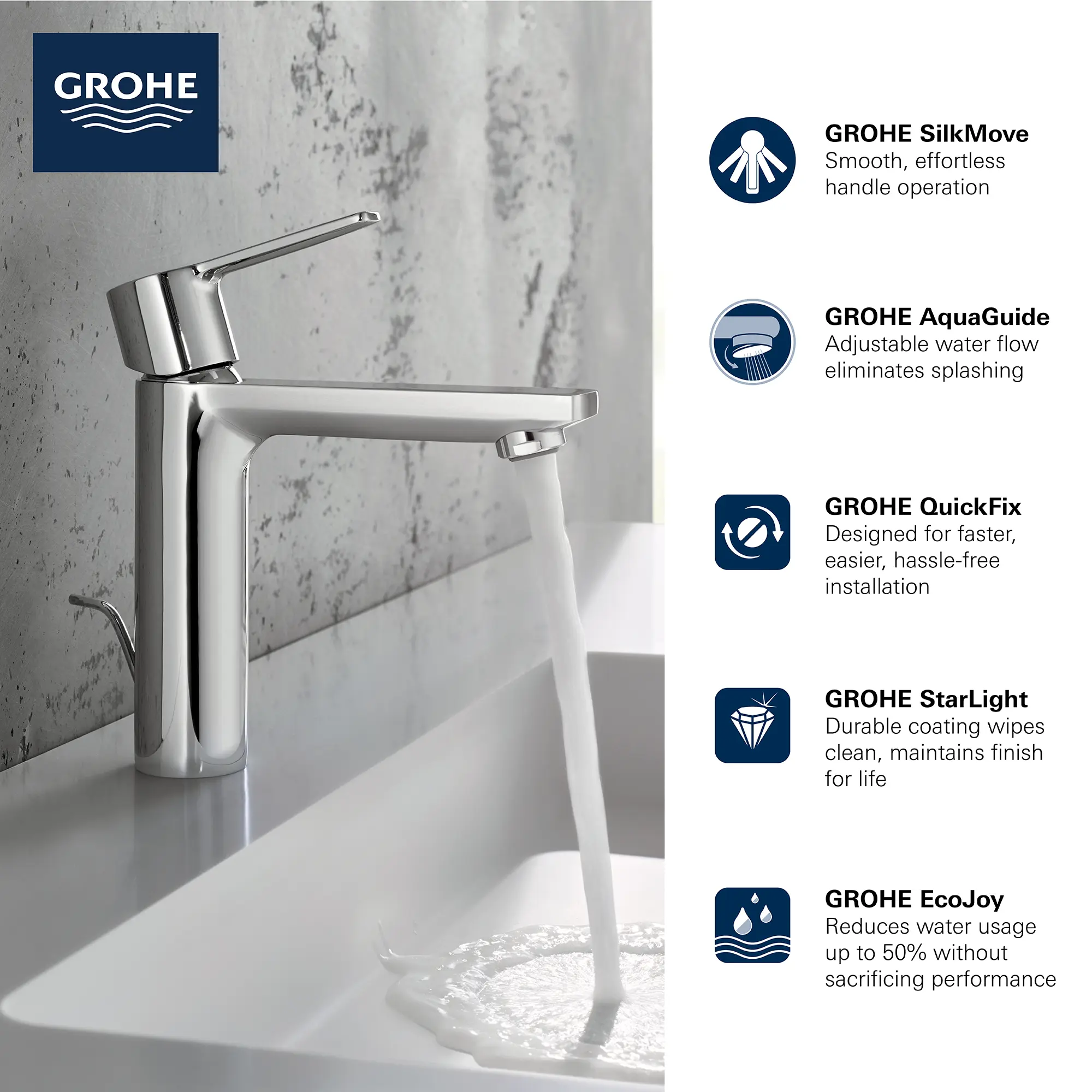 Single Hole Single-Handle S-Size Bathroom Faucet, 1.2 GPM (4.5 L/min)