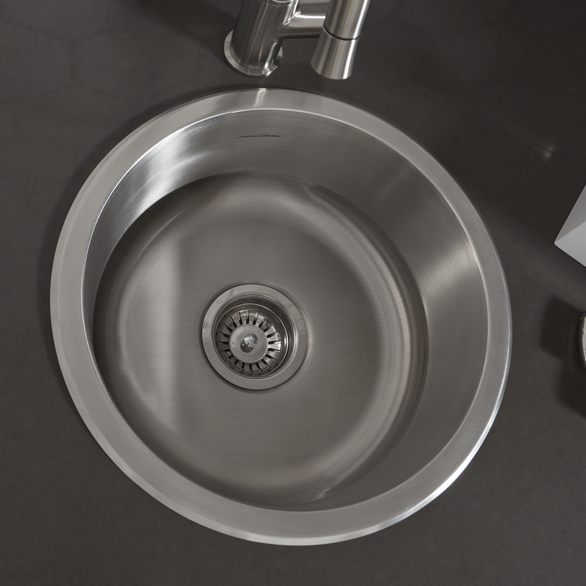 Portsmouth™ 16 x 16-Inch Stainless Steel Undermount Round Single-Bowl Kitchen Sink