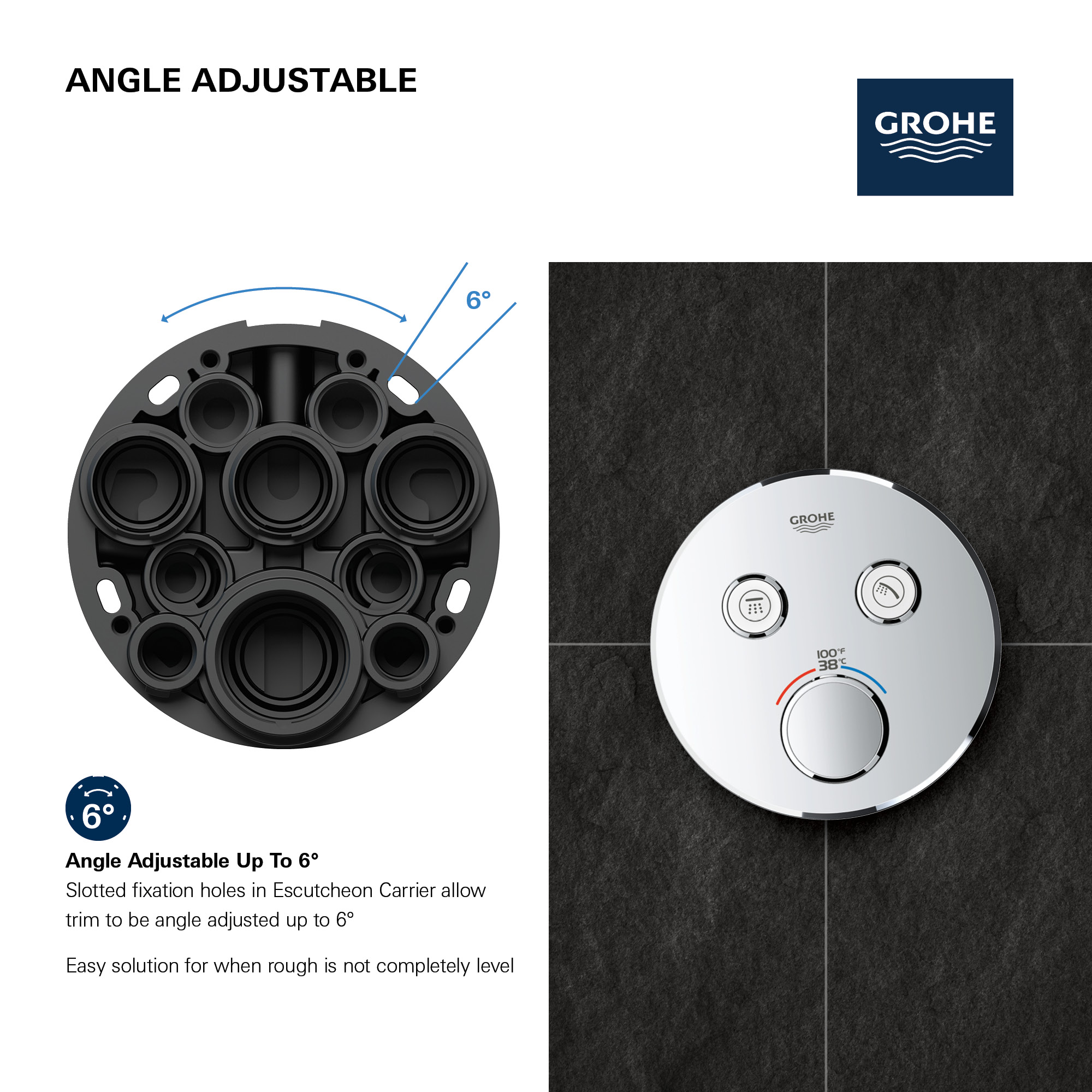 Grifo Monomando Termostático De Ducha Grohe Precision Joy 34337000