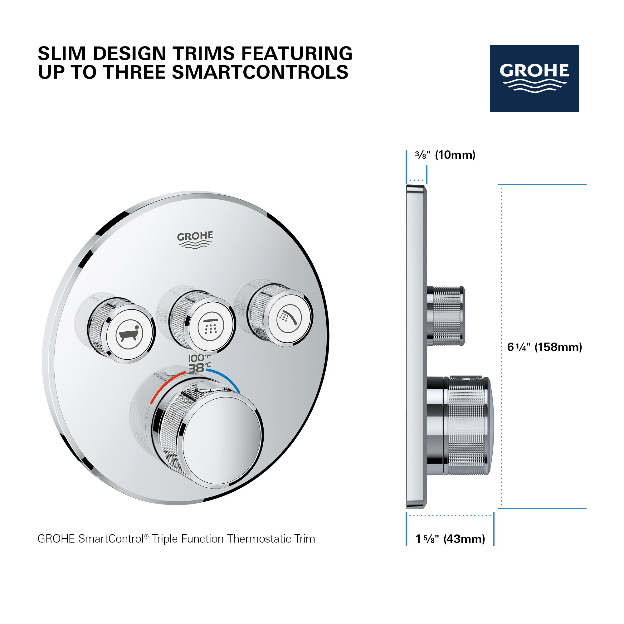  GROHE Sail Cube - Grifo mezclador de lavabo con juego de  residuos emergentes (cartucho de cerámica de 1.102 in, función de ahorro de  energía mediante arranque en frío, ahorro de agua