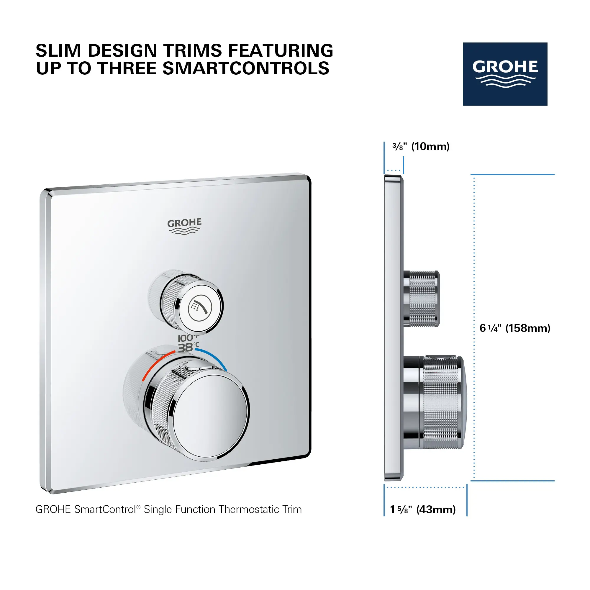 Single Function Thermostatic Valve Trim