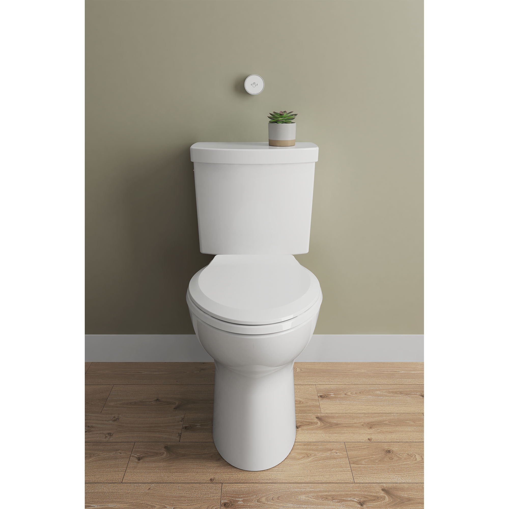 Cadet Touchless 1.28 gpf Single Flush Toilet Tank Only with Locking Device