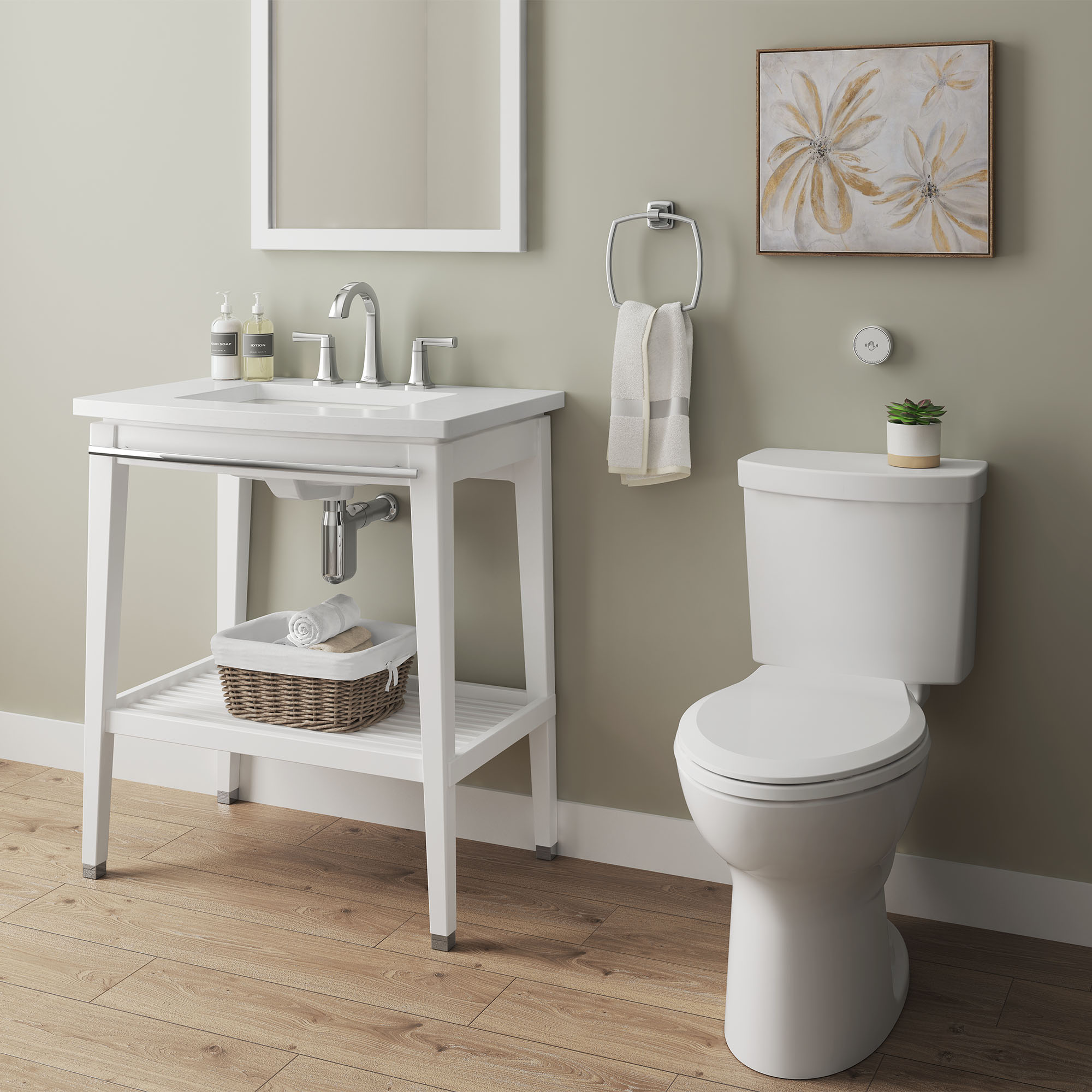 Cadet™ Touchless Chair Height Elongated Toilet Less Seat