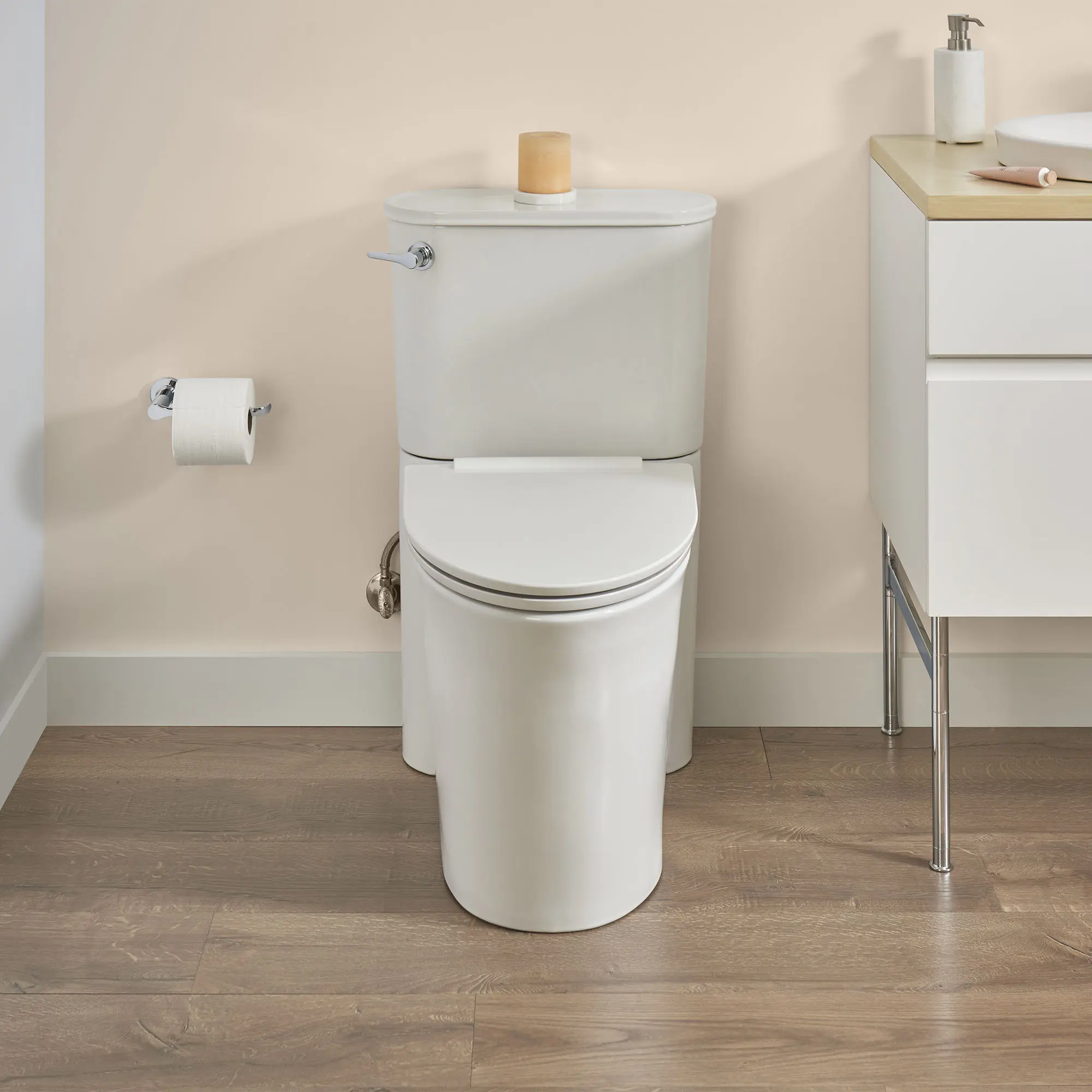 Studio S Concealed Trapway Right Height Elongated Toilet Bowl with Seat