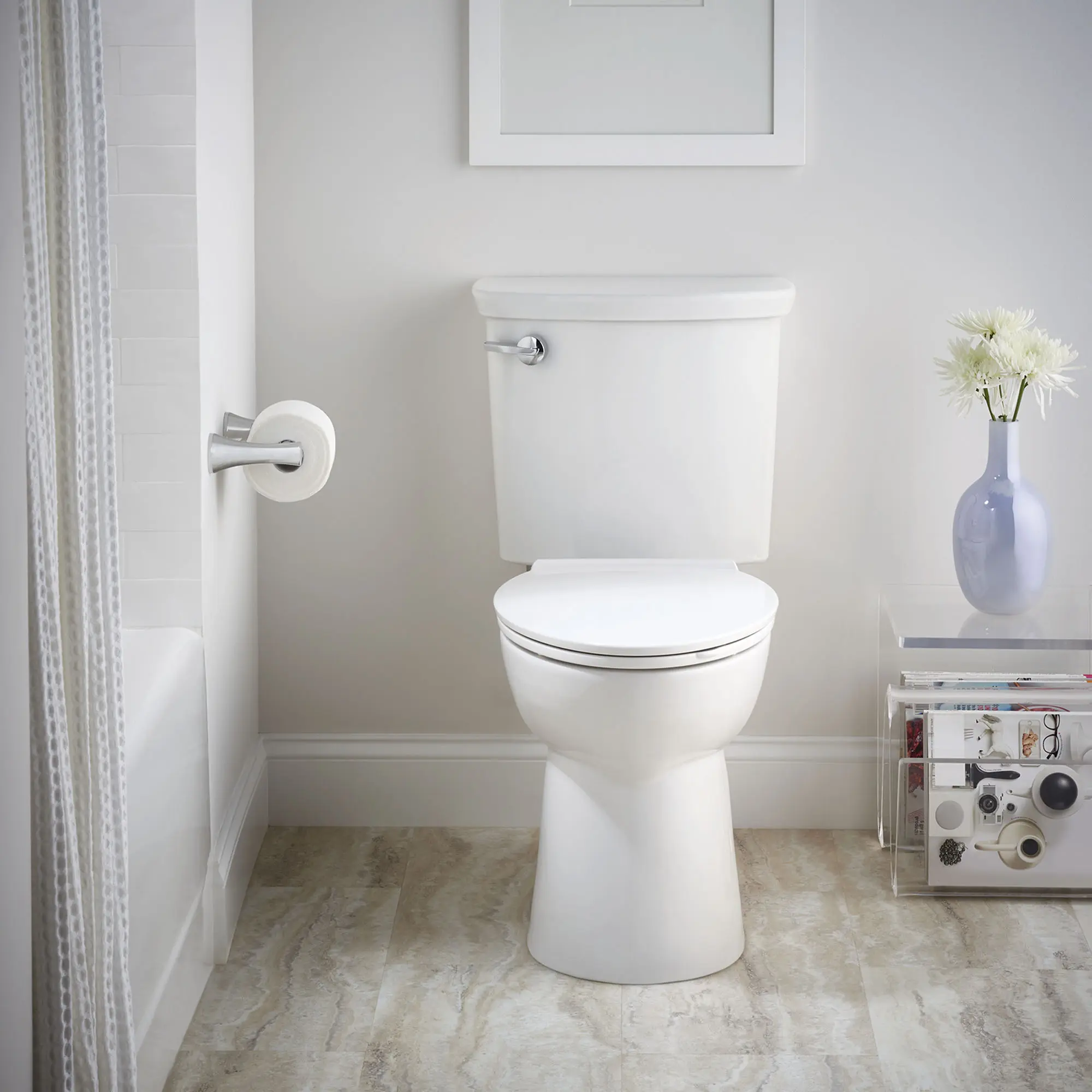 VorMax® Two-Piece 1.0 gpf/3.8 Lpf Chair Height Elongated Toilet Less Seat