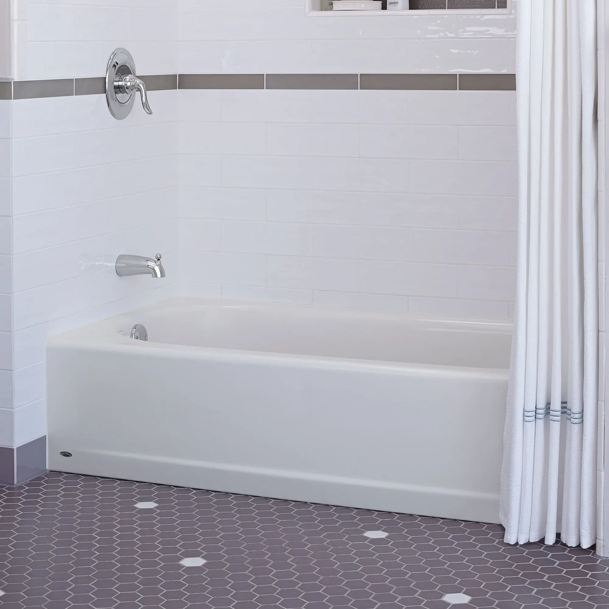 Princeton® Americast® 60 x 30-Inch Integral Apron Bathtub Left-Hand Outlet With Integral Drain