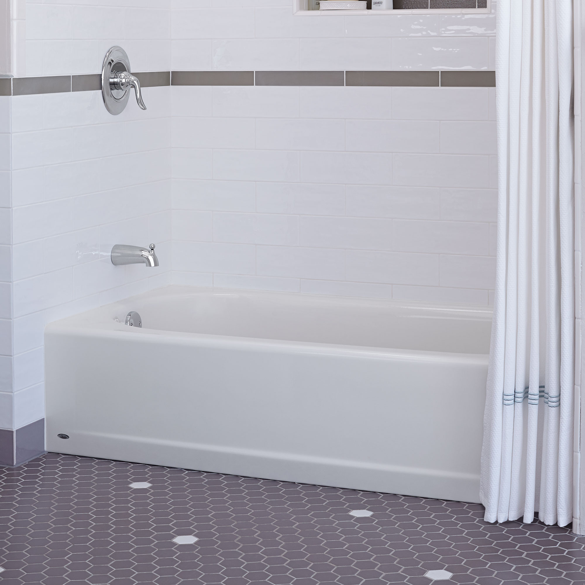 Princeton™ Americast™ 60 x 30-Inch Integral Apron Bathtub Left-Hand Outlet With Integral Drain