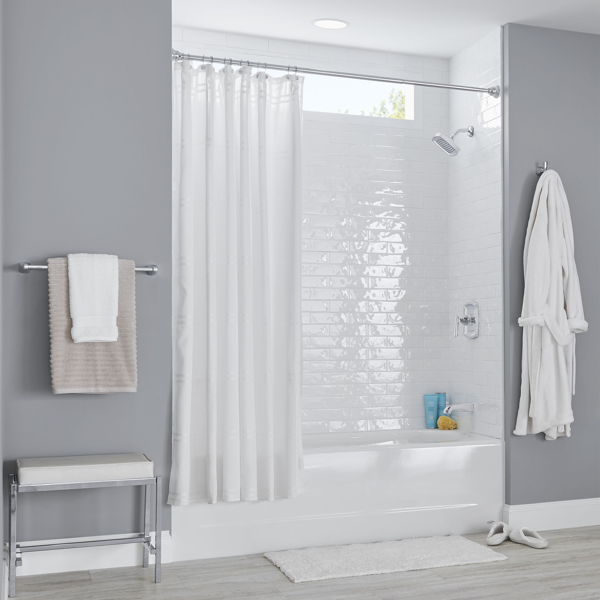 Baignoire Princeton MC Americast MC 60 x 30 po avec tablier intégré, renvoi à droite et drain intégré