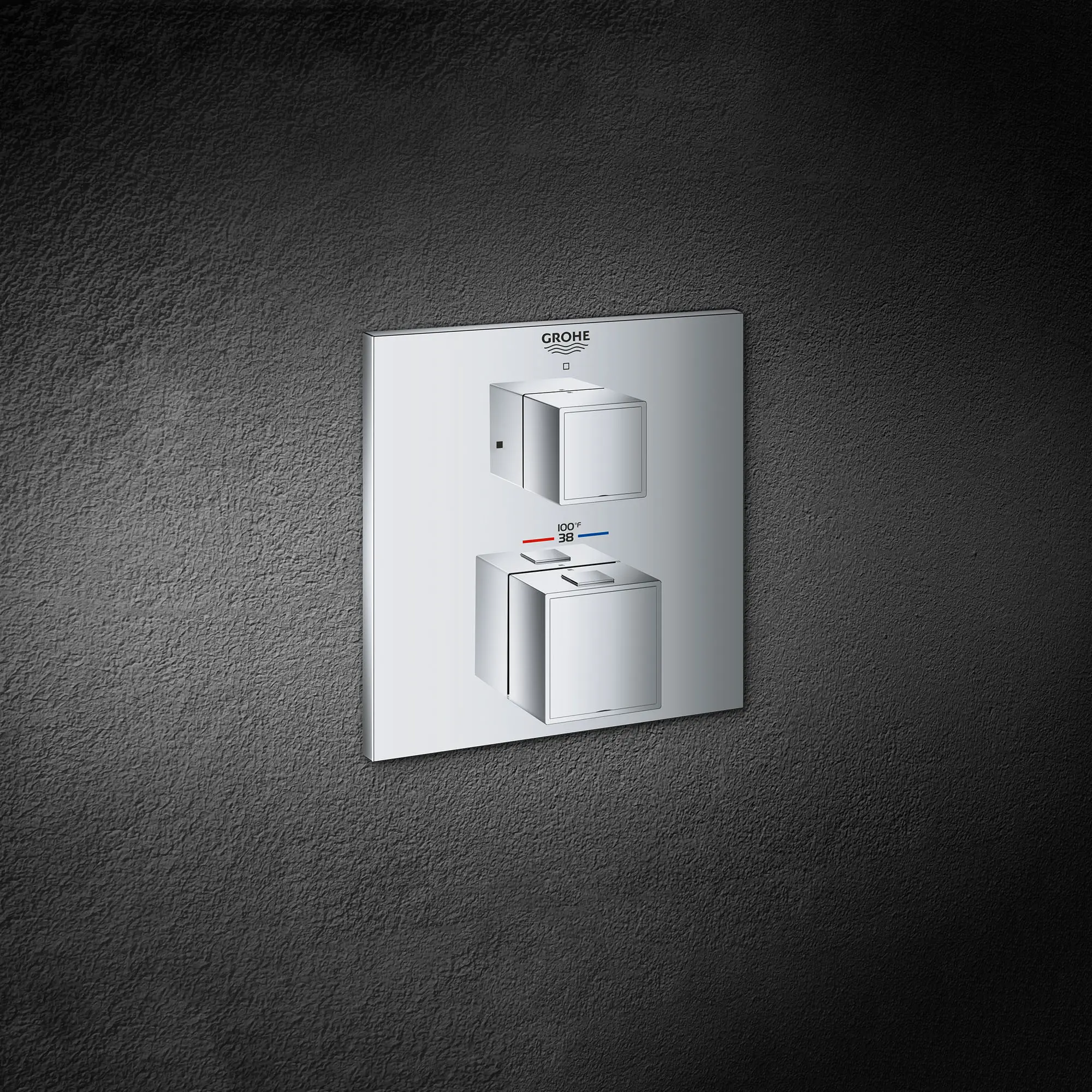 Dual Function 2-Handle Thermostatic Valve Trim