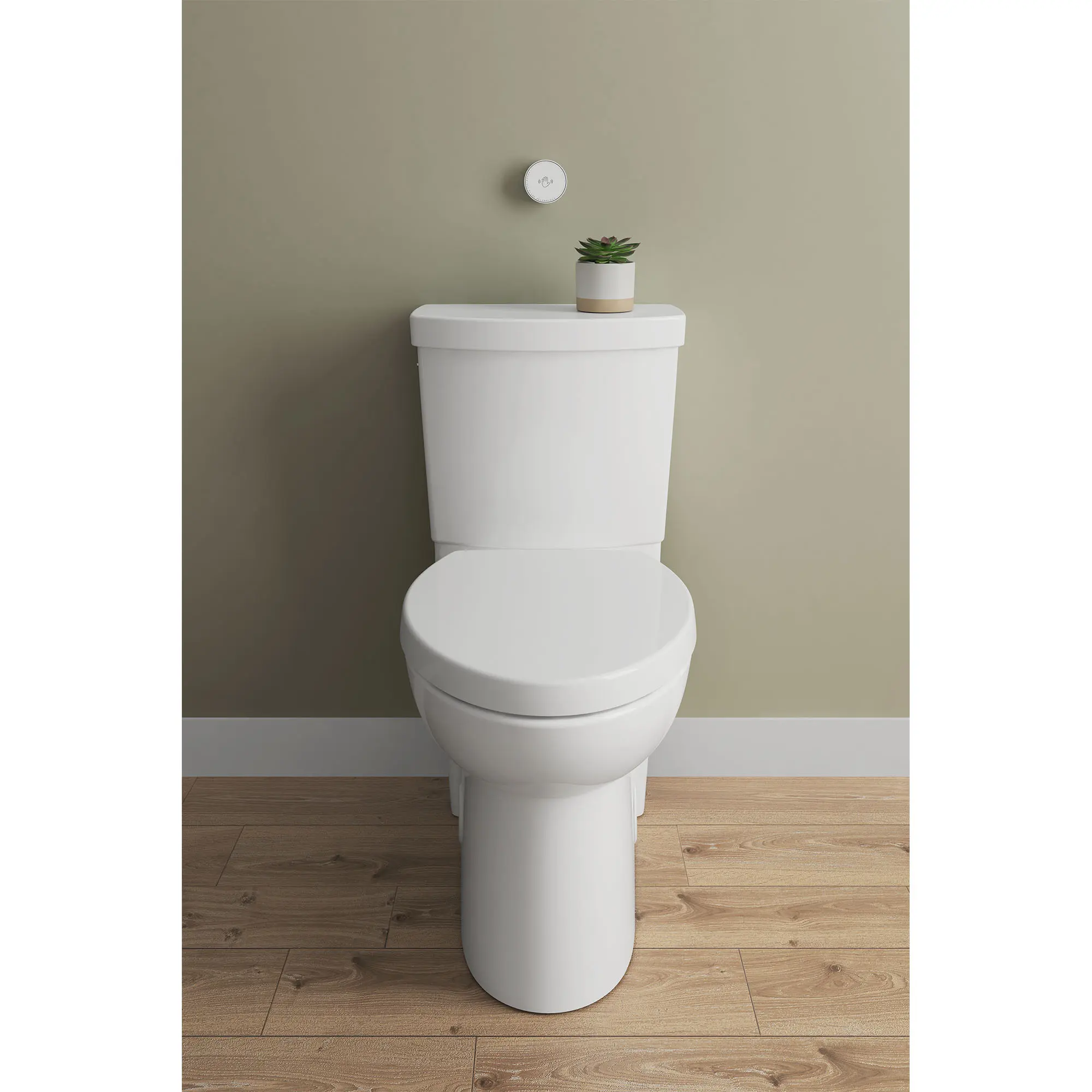 Studio Touchless Skirted Two-Piece 1.28 gpf/4.8 Lpf Chair Height Elongated Toilet with Seat