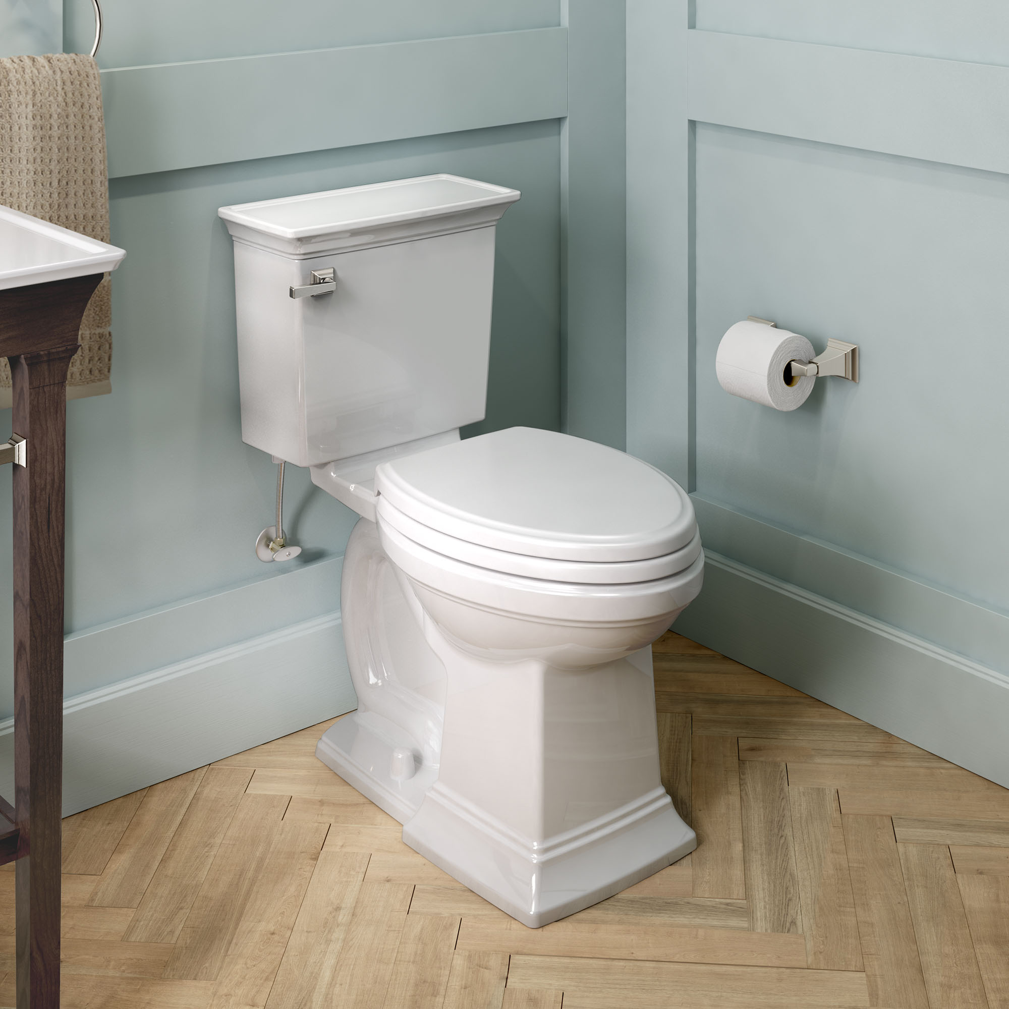 Town Square™ S Two-Piece 1.28 gpf/4.8 Lpf Chair Height Elongated Toilet Less Seat