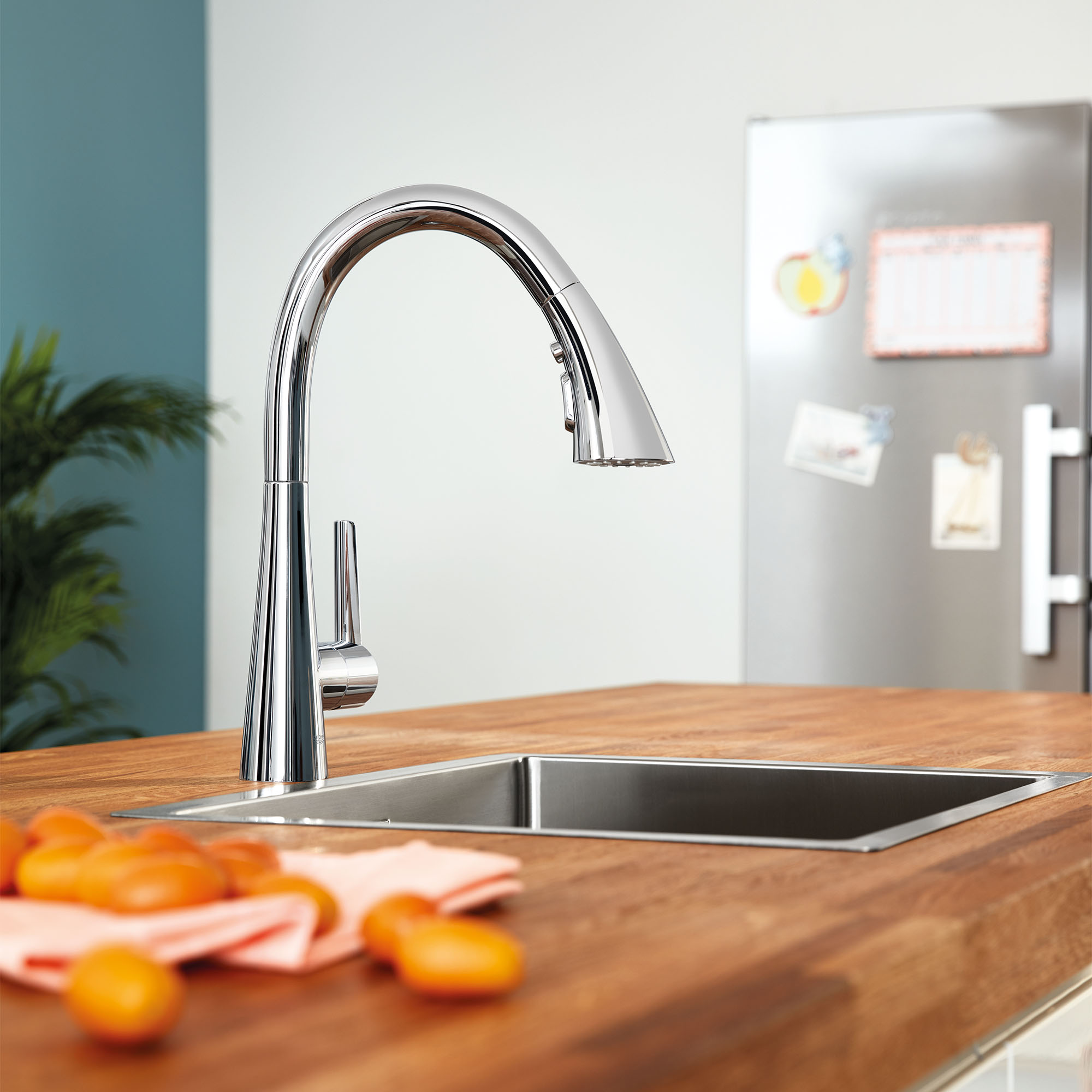  GROHE 30368002 Zedra Grifo de cocina abatible con pulverizador  Cromo : Todo lo demás