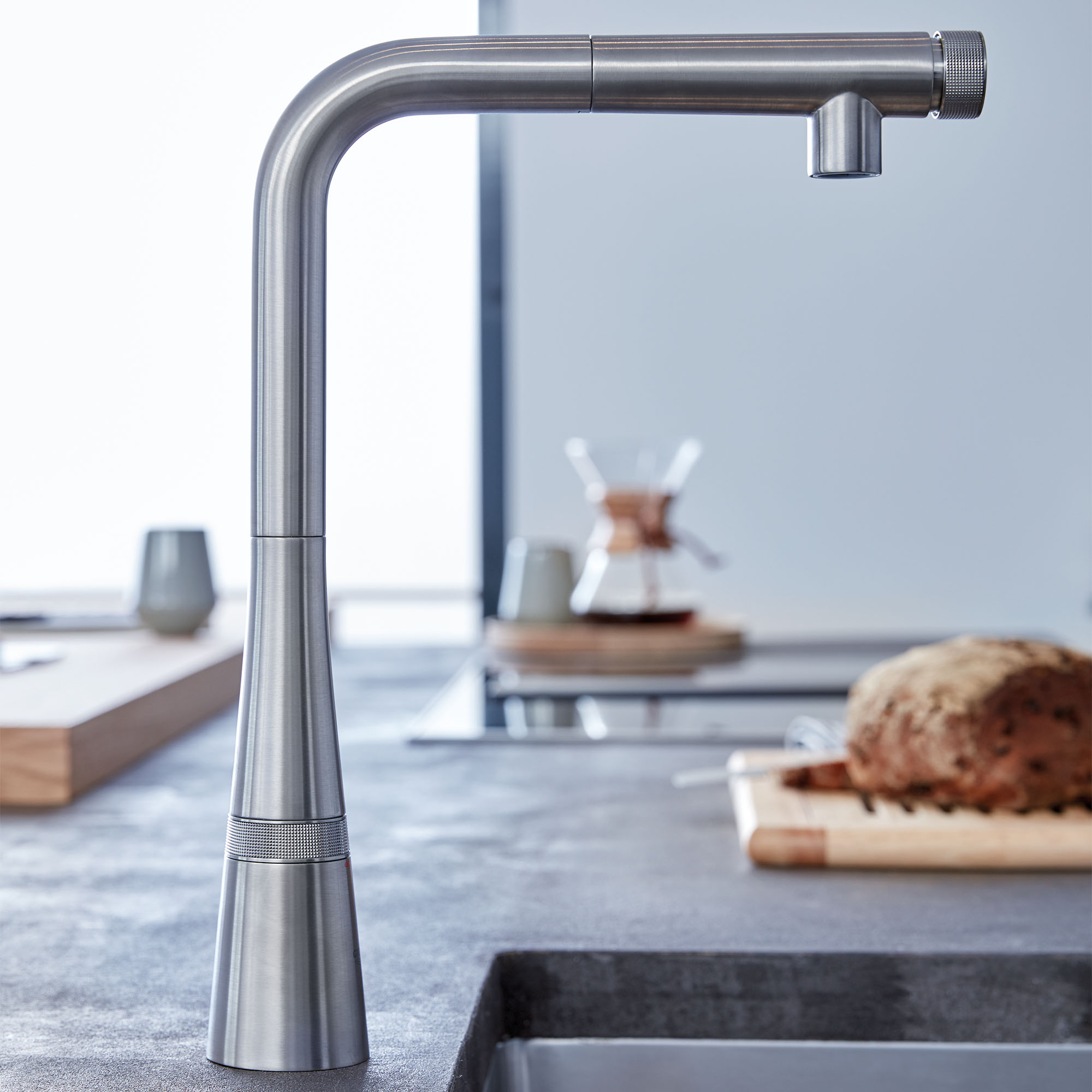 GROHE 30205DC2 Zedra Touchless Pull-Down Grifo de cocina Supersteel (acero  inoxidable)