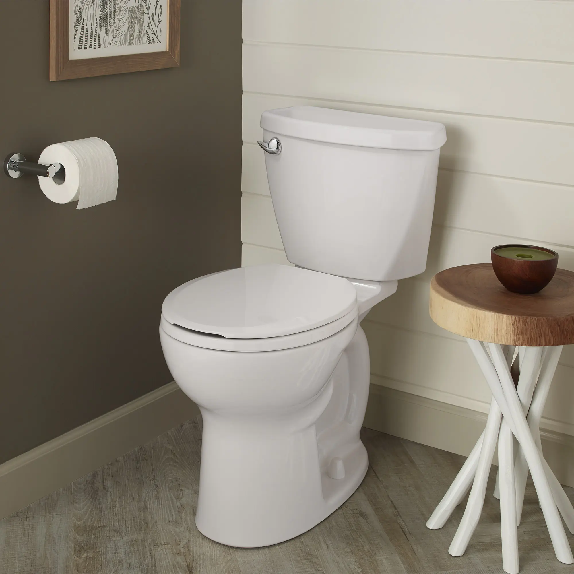 Cadet 3 FloWise 1.28 GPF/4.8 LPF Left Trip Lever 16/1-2-in. Round-Front Toilet with Slow-Close Seat