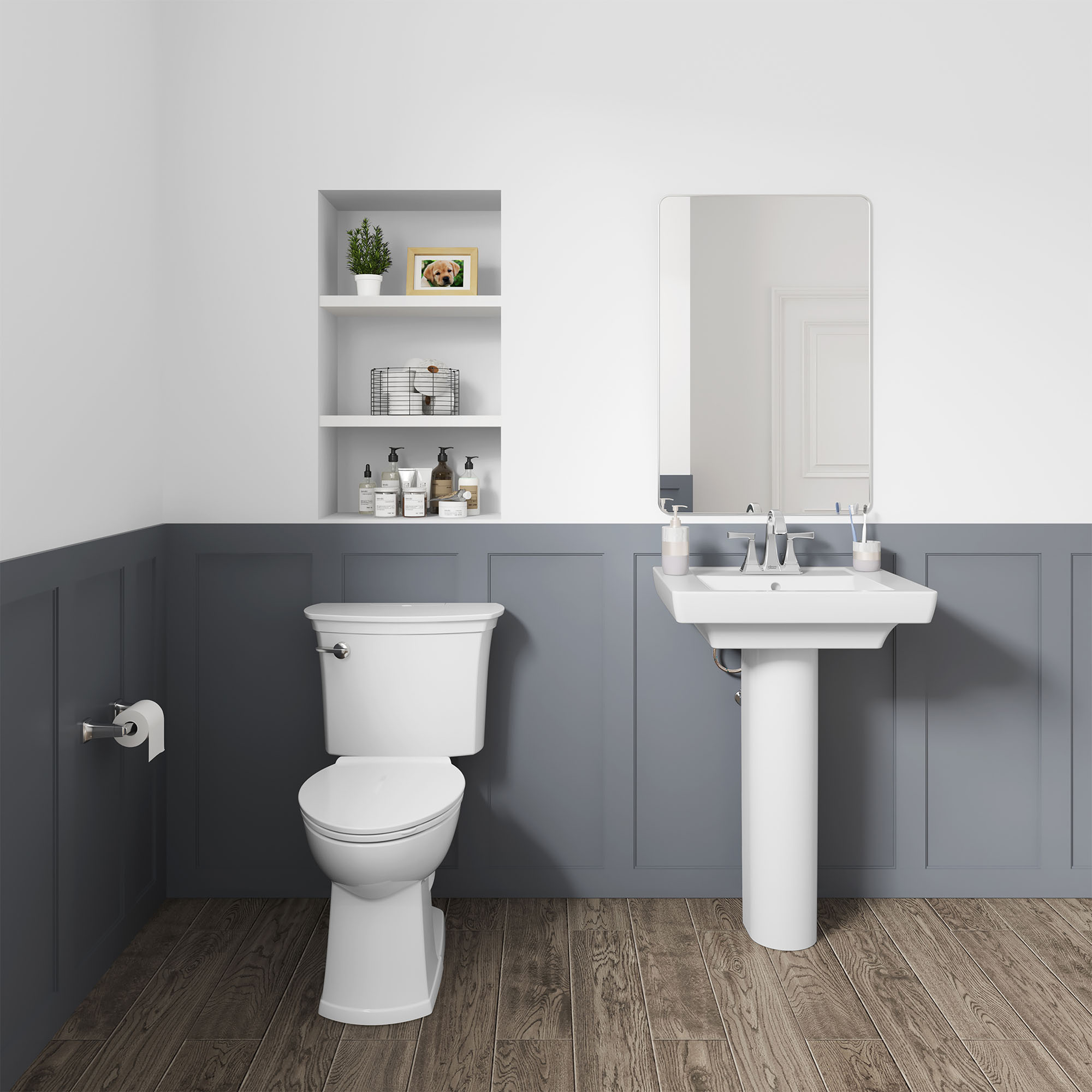 ActiClean™ Two-Piece 1.28 gpf/4.8 Lpf Chair Height Elongated Toilet With Seat