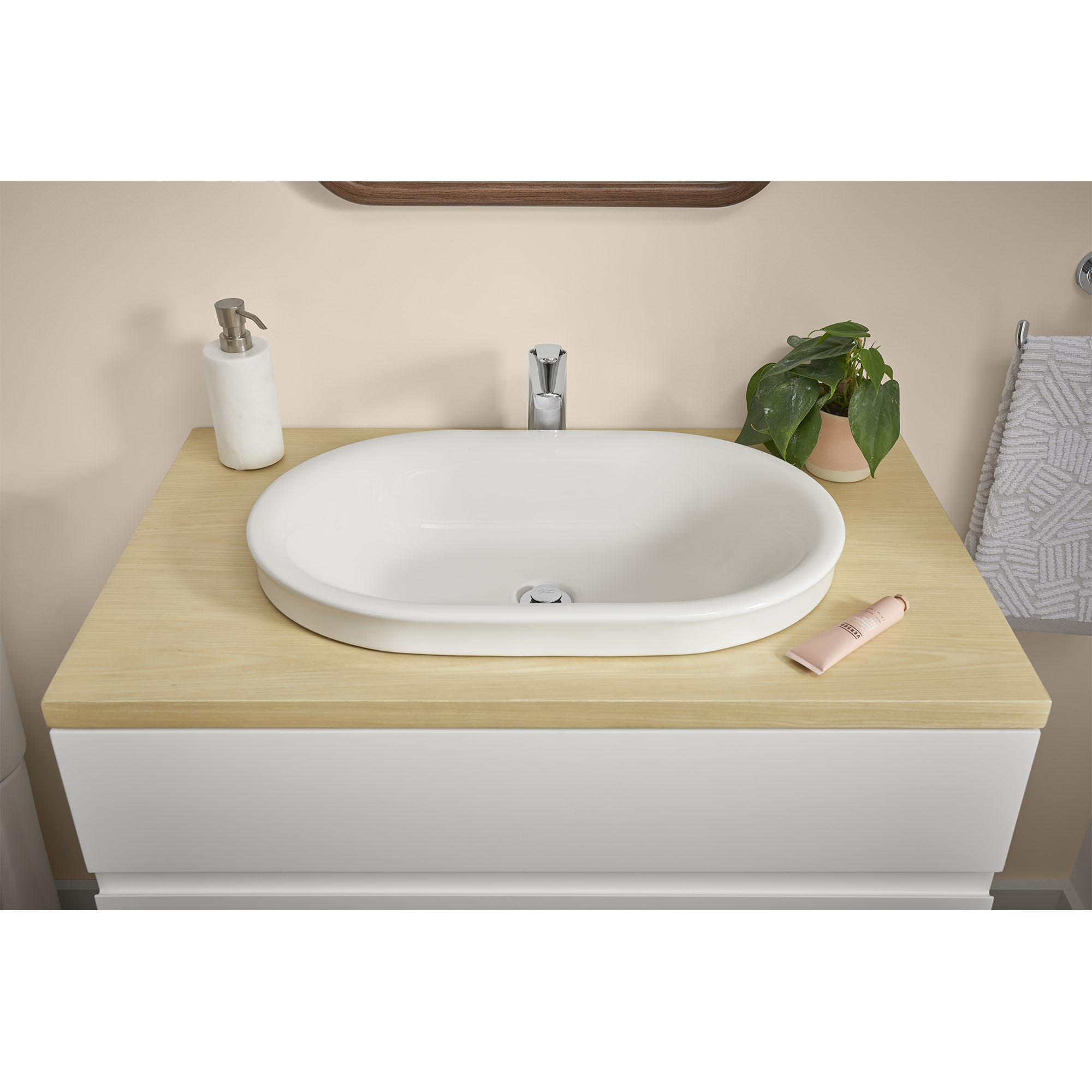 Studio® S Above Counter Sink Top with Center Hole Only