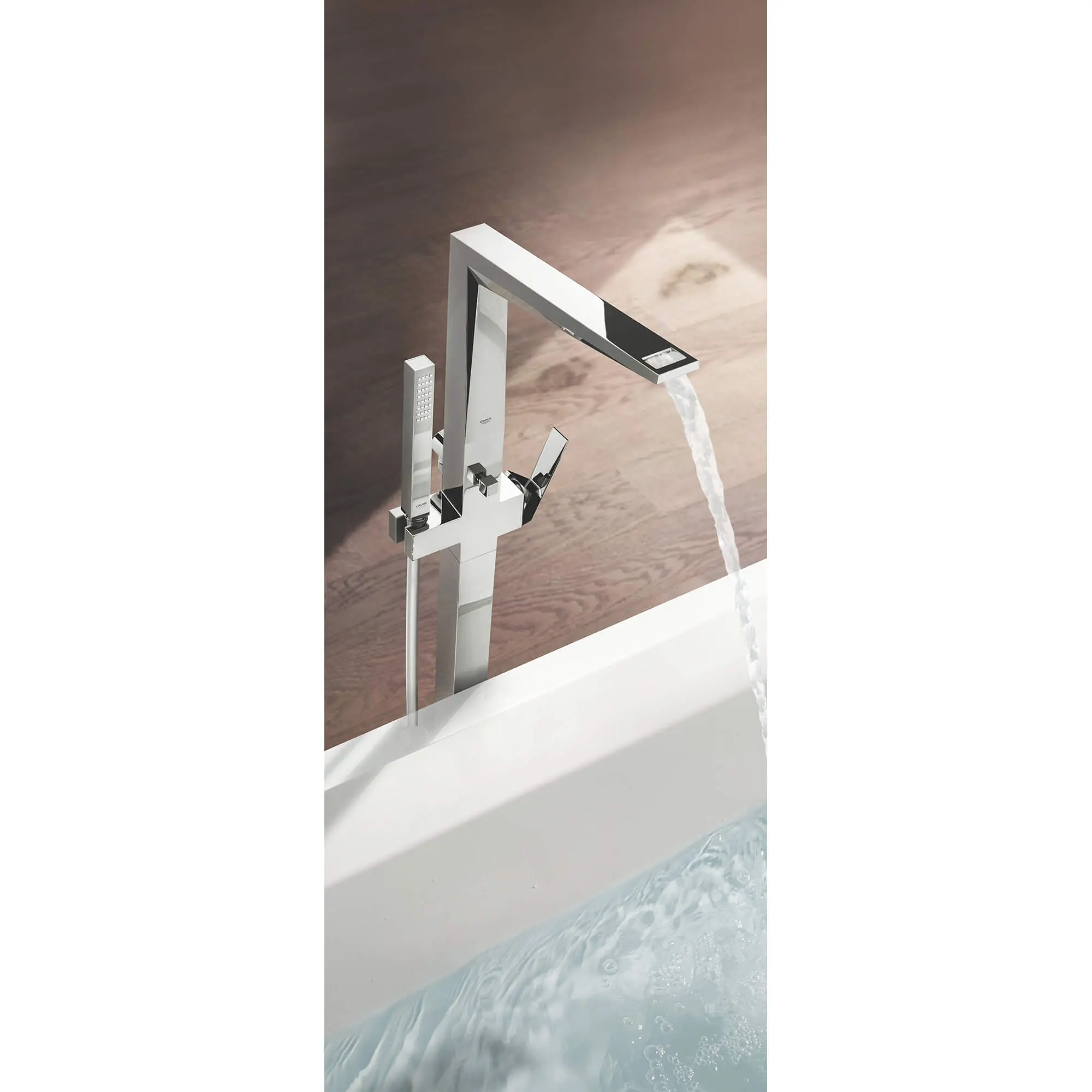 Single-Handle Freestanding Tub Faucet with 1.75 GPM Hand Shower