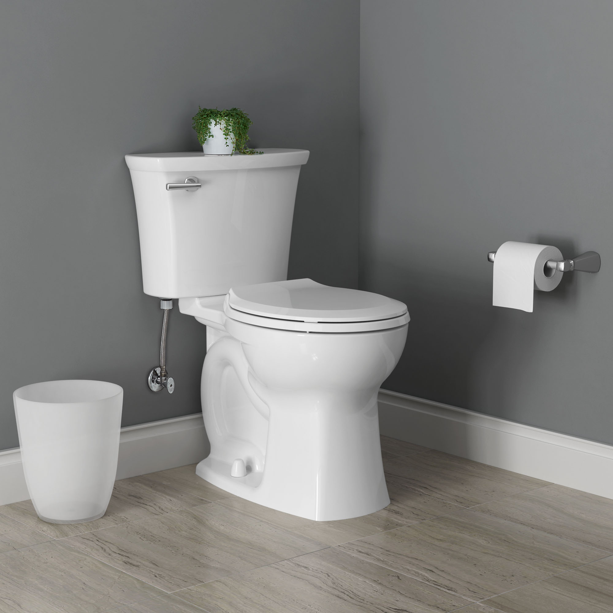 American Standard Edgemere White Round Chair Height 2-piece WaterSense Soft  Close Toilet 10-in Rough-In 1.28-GPF in the Toilets department at