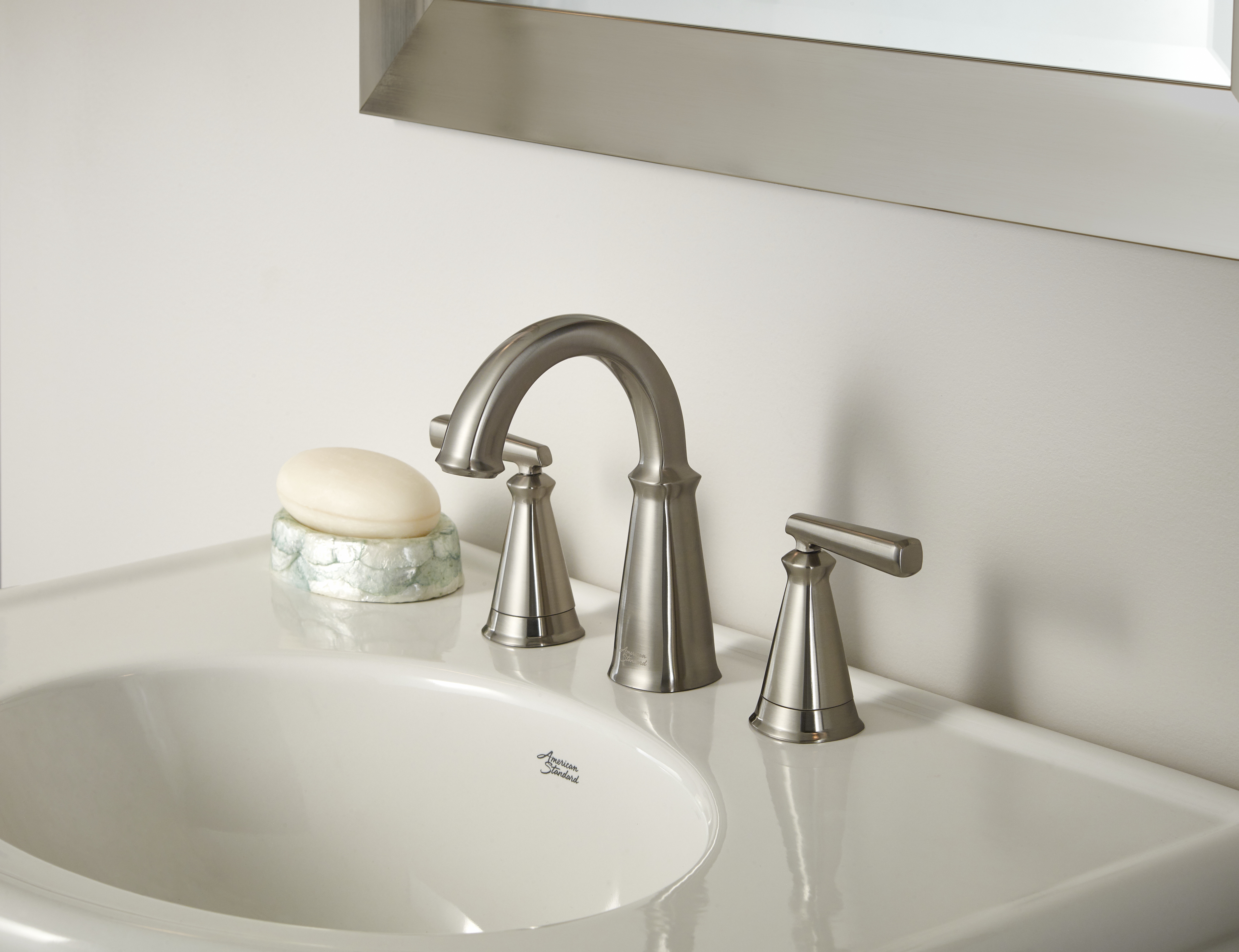 Kirkdale 8-In. Widespread 2-Handle Bathroom Faucet 1.2 GPM with Lever Handles