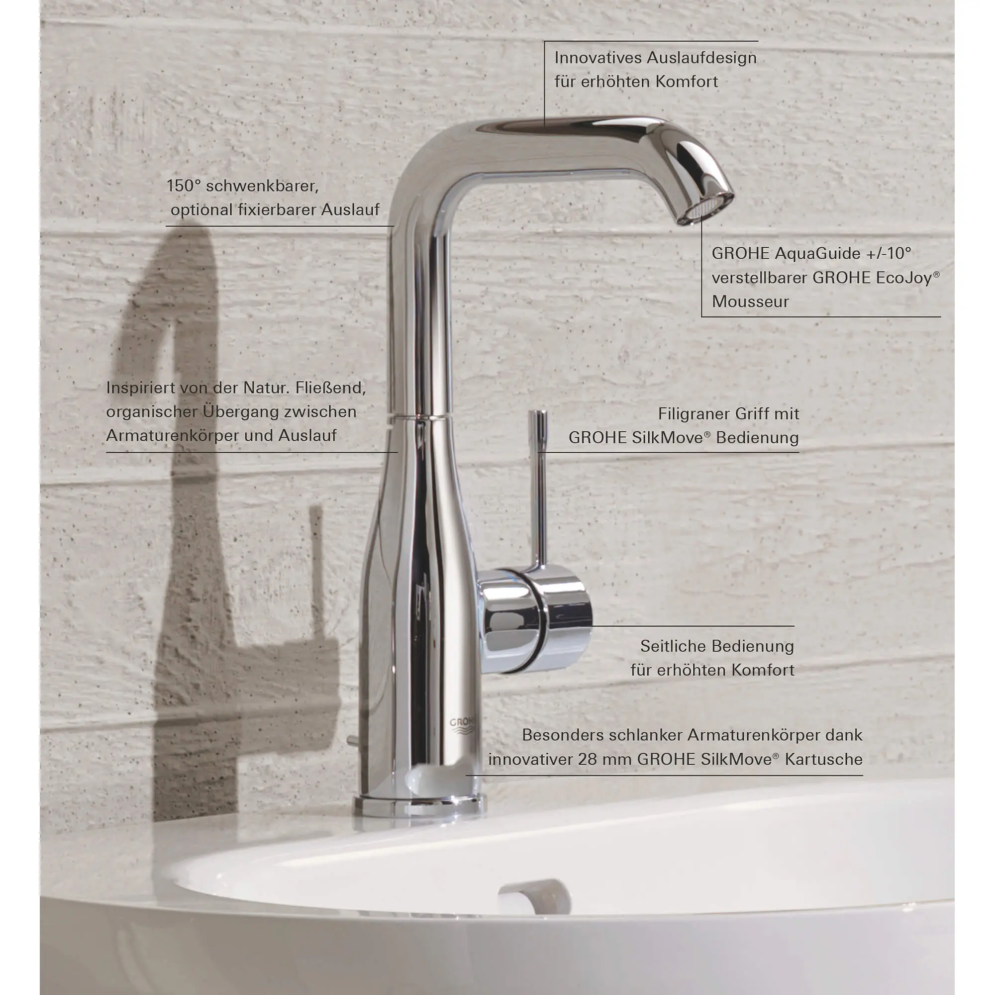 Side-Handle Centerset Bathroom Faucet L-Size