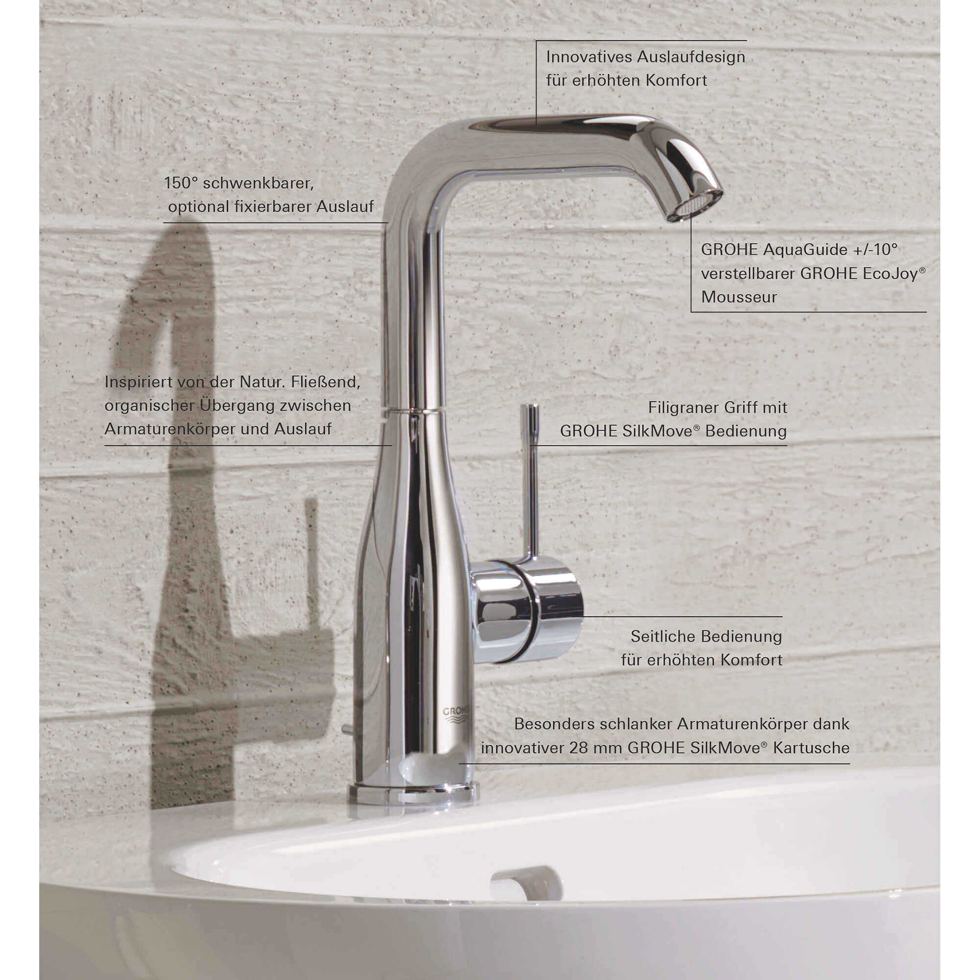 Single Hole Single-Handle L-Size Bathroom Faucet 4.5 L/min (1.2 gpm)