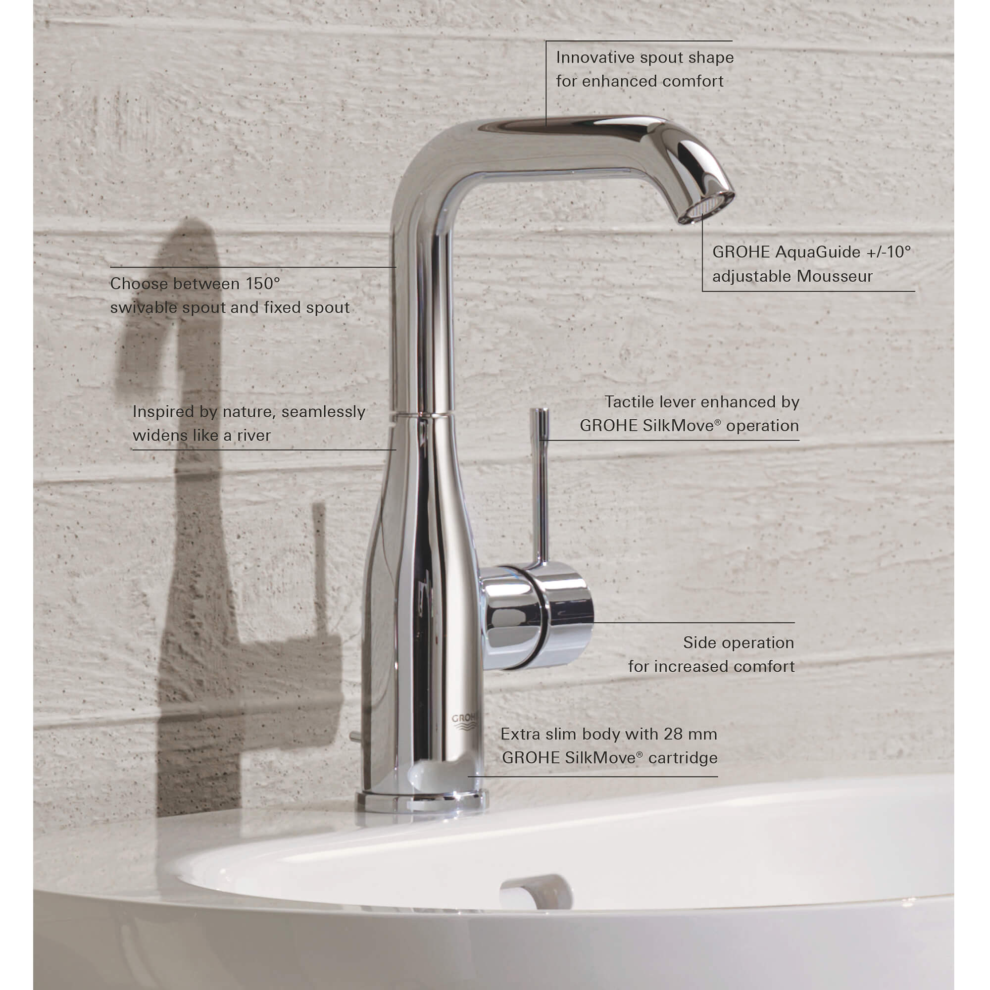 Single Hole Single-Handle L-Size Bathroom Faucet, 1.2 GPM (4.5 L/min)