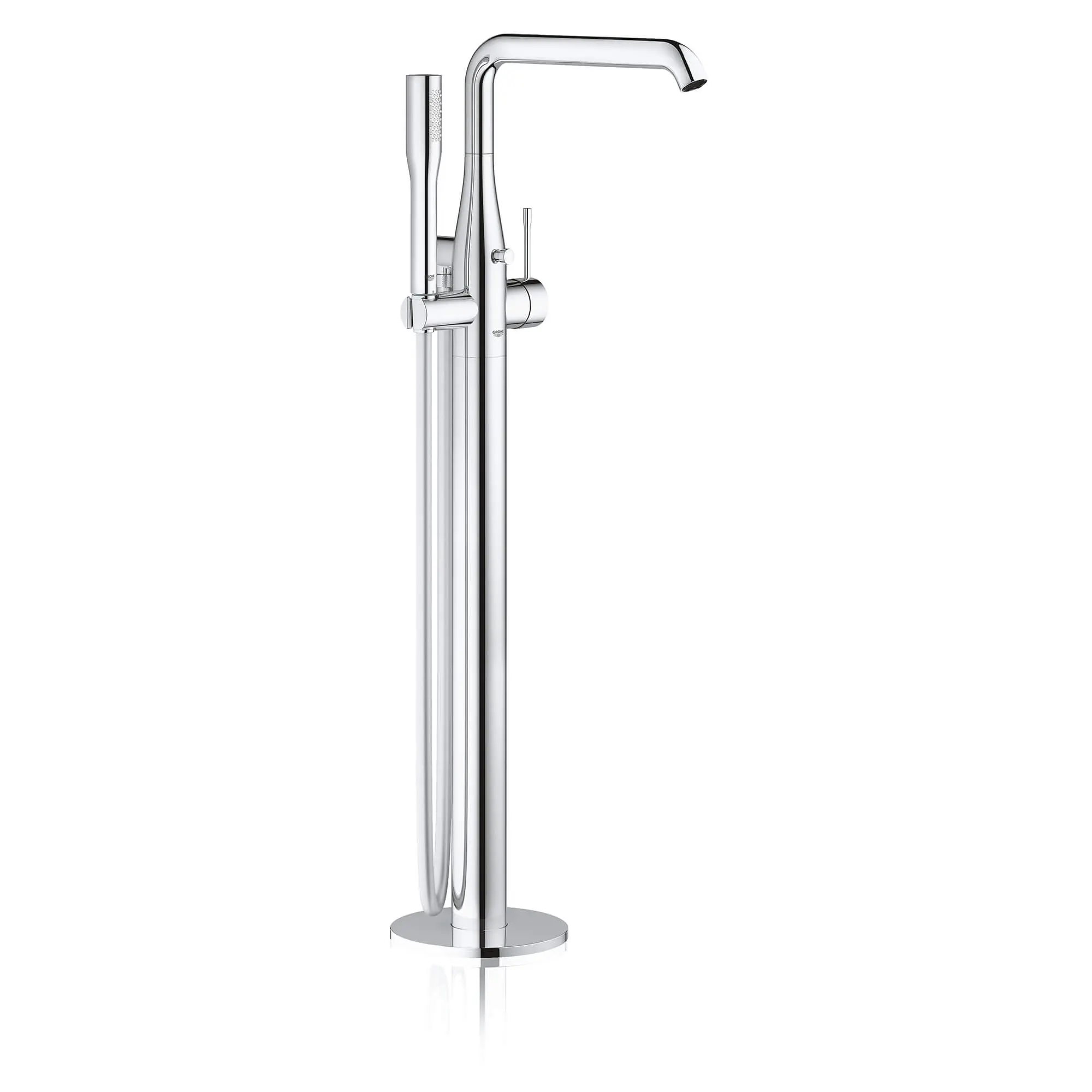 Floor Standing Tub Filler with Hand Shower