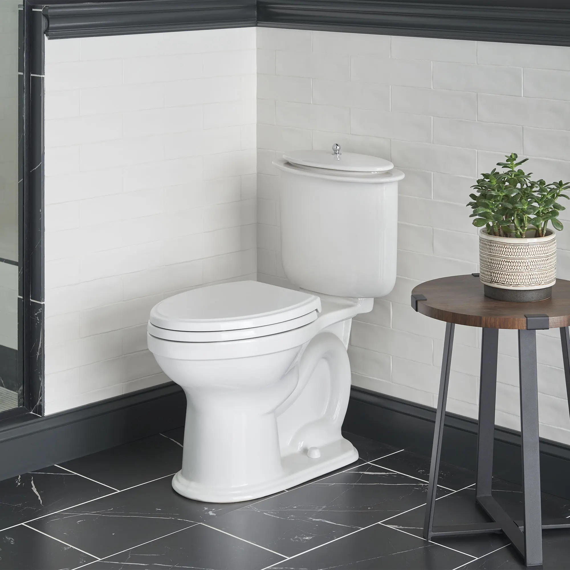 Oak Hill® Two-Piece Chair Height Elongated Toilet with Seat