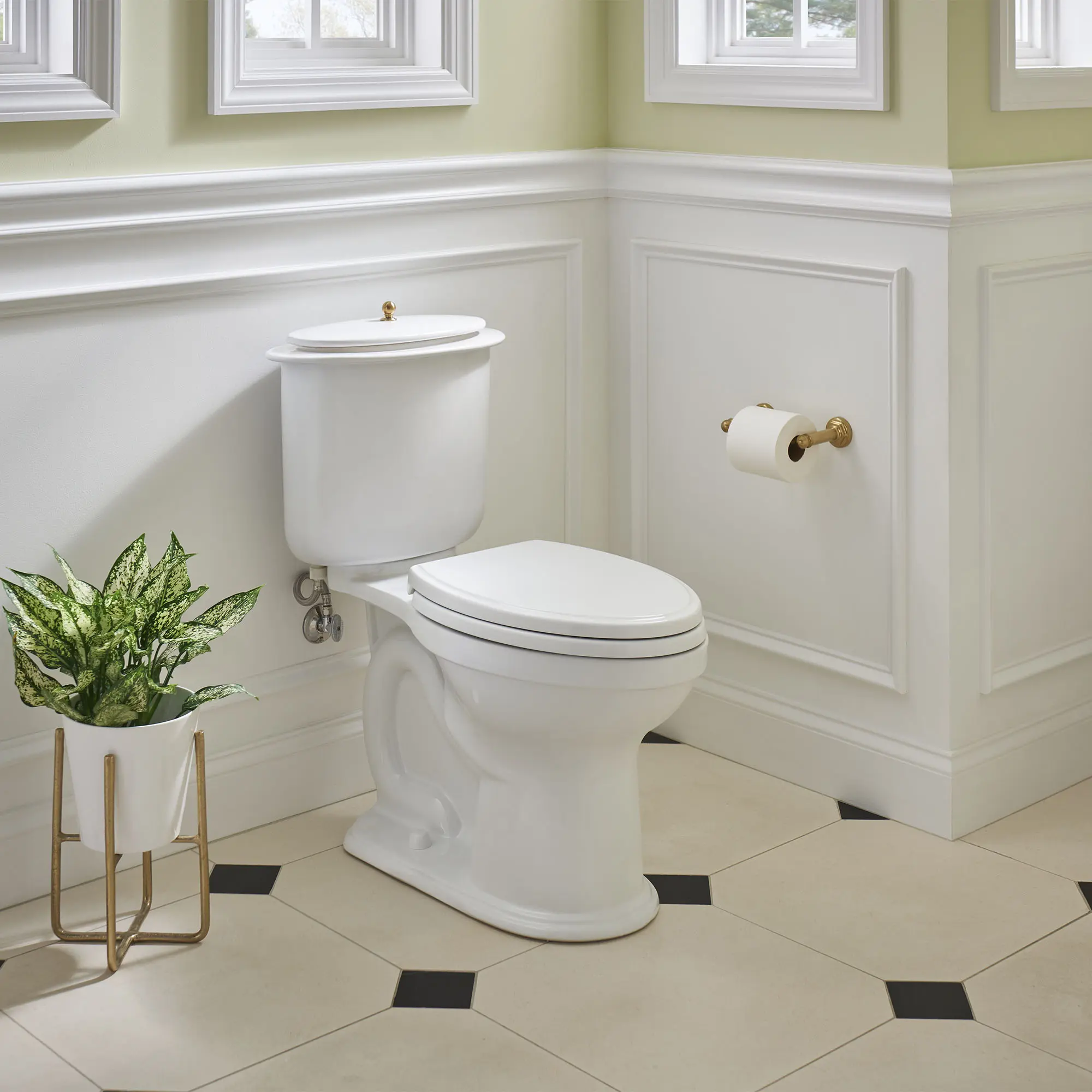 Oak Hill® Two-Piece Chair Height Elongated Toilet with Seat