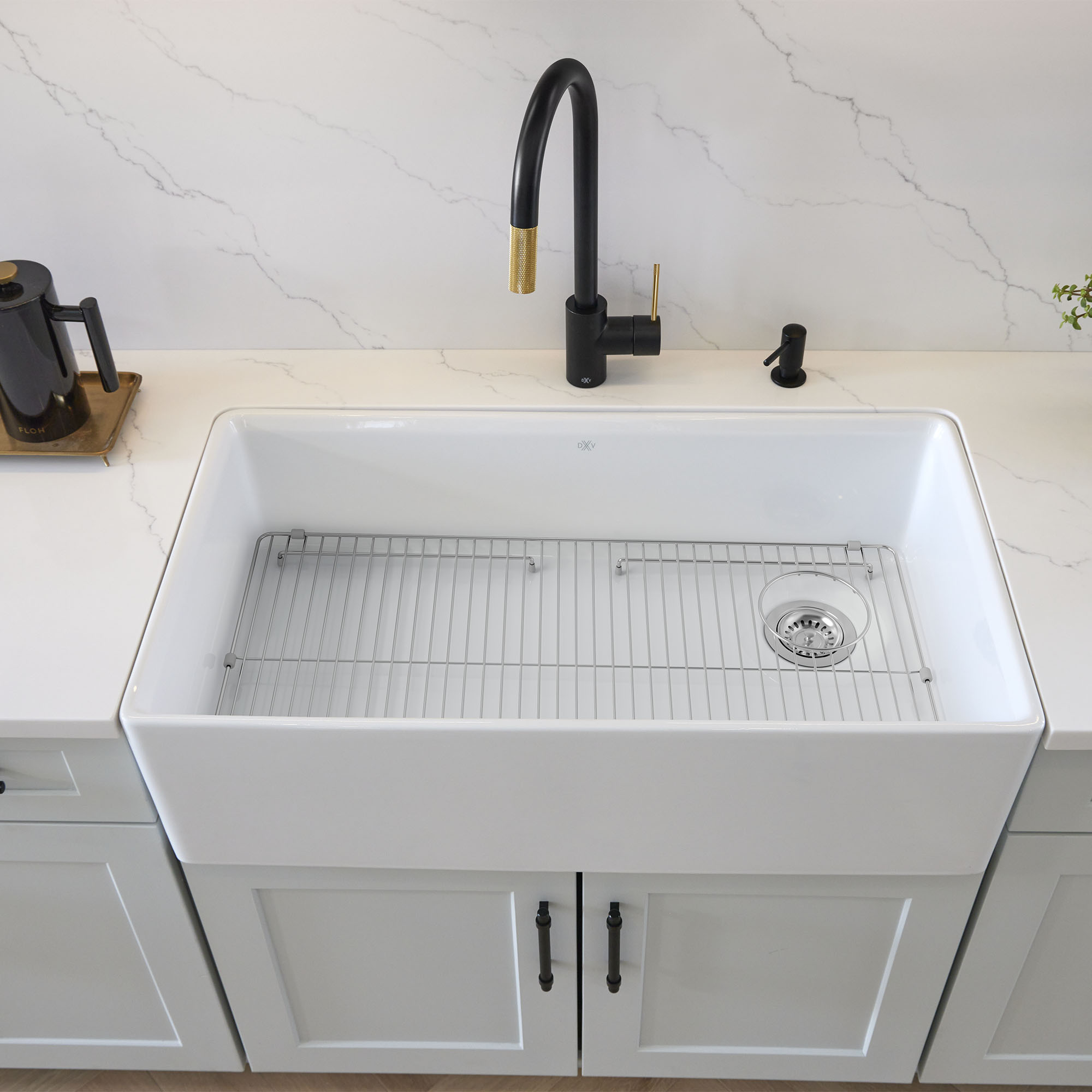 Etre™ 36 in. Apron Kitchen Sink with Offset Drain