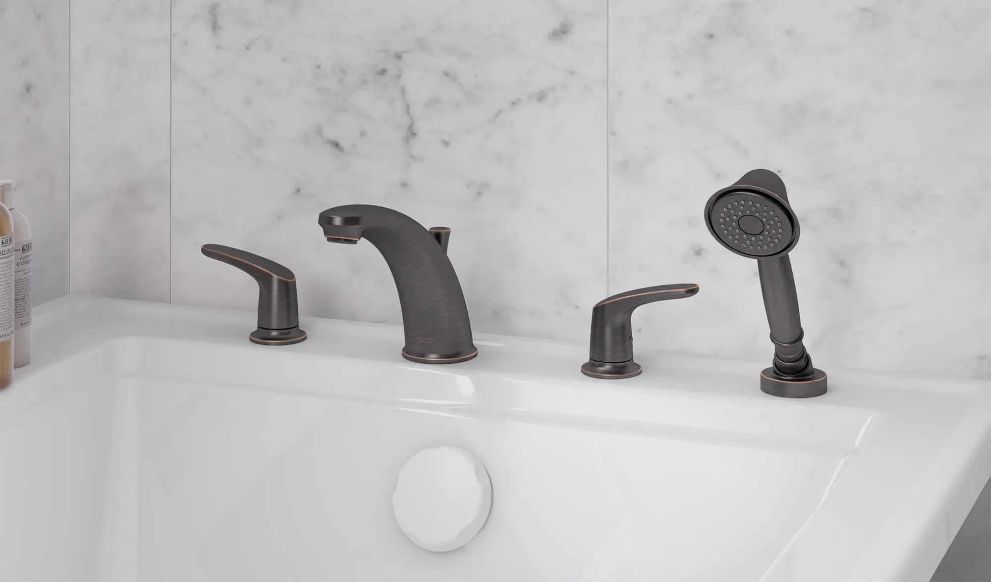 Colony® PRO Bathtub Faucet Trim With Lever Handles and Personal Shower for Flash® Rough-In Valve