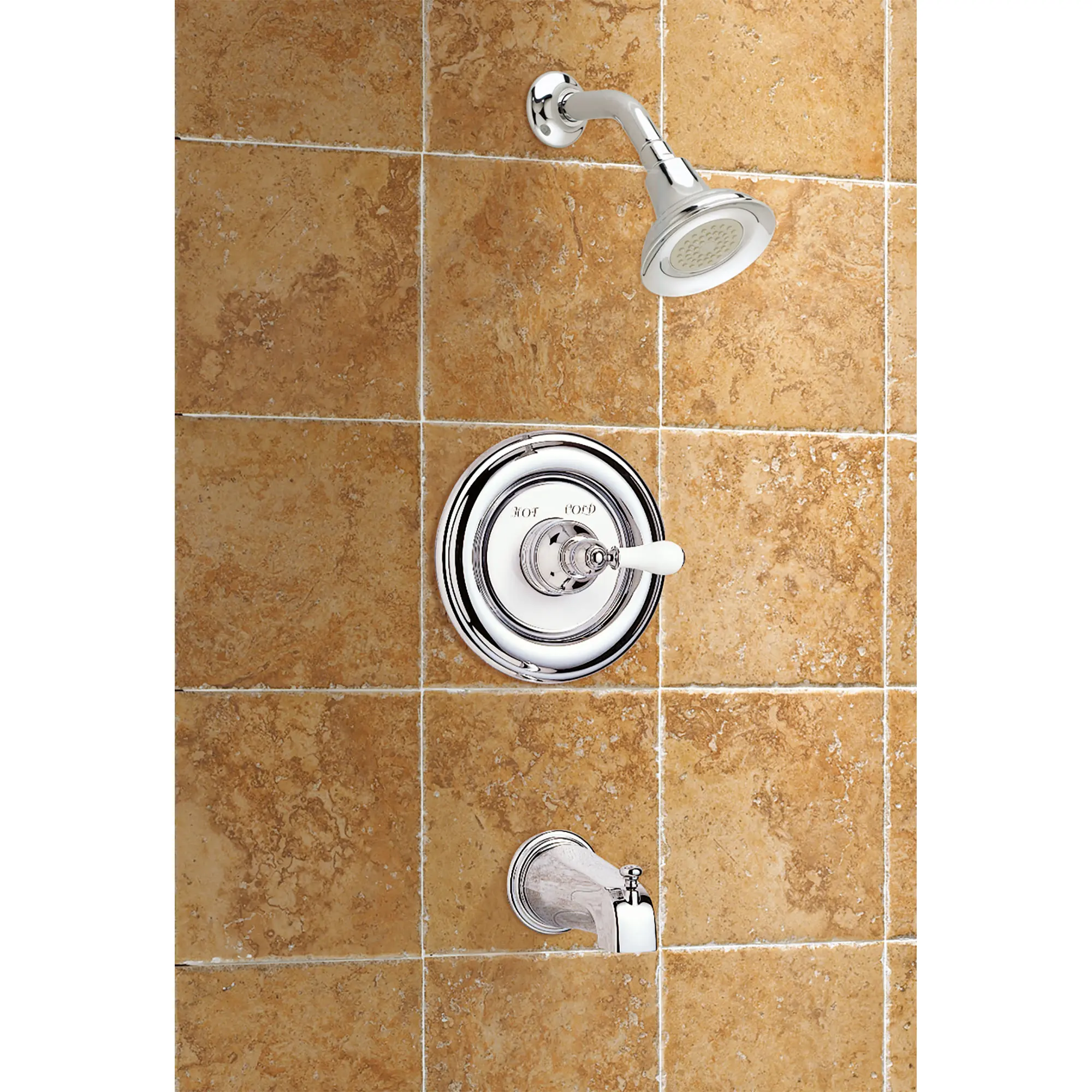 Hampton 2.5 GPM Tub and Shower Trim Kit with Lever Handle | LIXIL Pro, image size:2000x2000