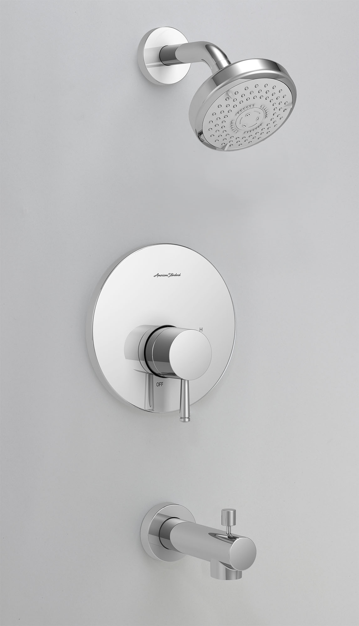 Serin™ 1.75 gpm/6.6 L/min Tub and Shower Trim Kit With Water-Saving 3-Function Shower Head, Double Ceramic Pressure Balance Cartridge With Lever Handle