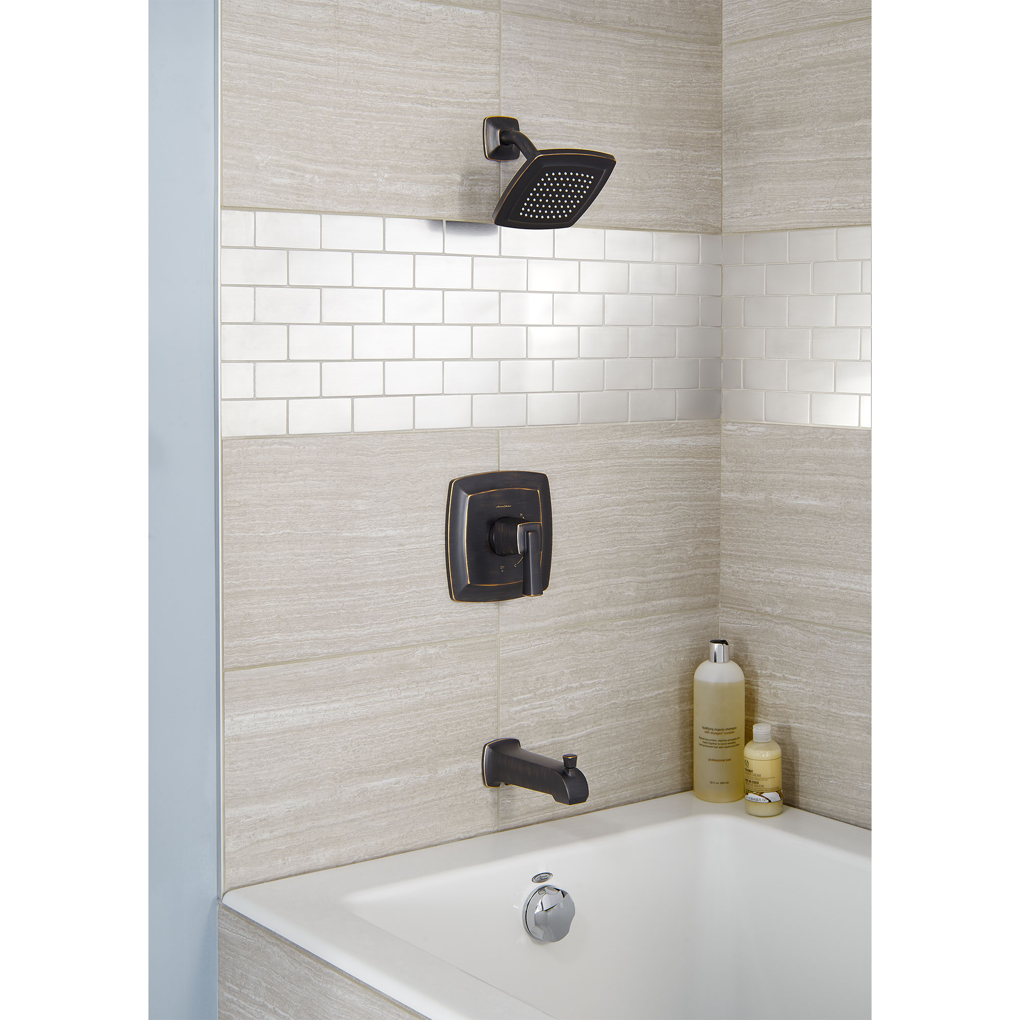 Townsend™ 1.75gpm/6.6 L/min Tub and Shower Trim Kit With Water-Saving Showerhead, Double Ceramic Pressure Balance Cartridge With Lever Handle