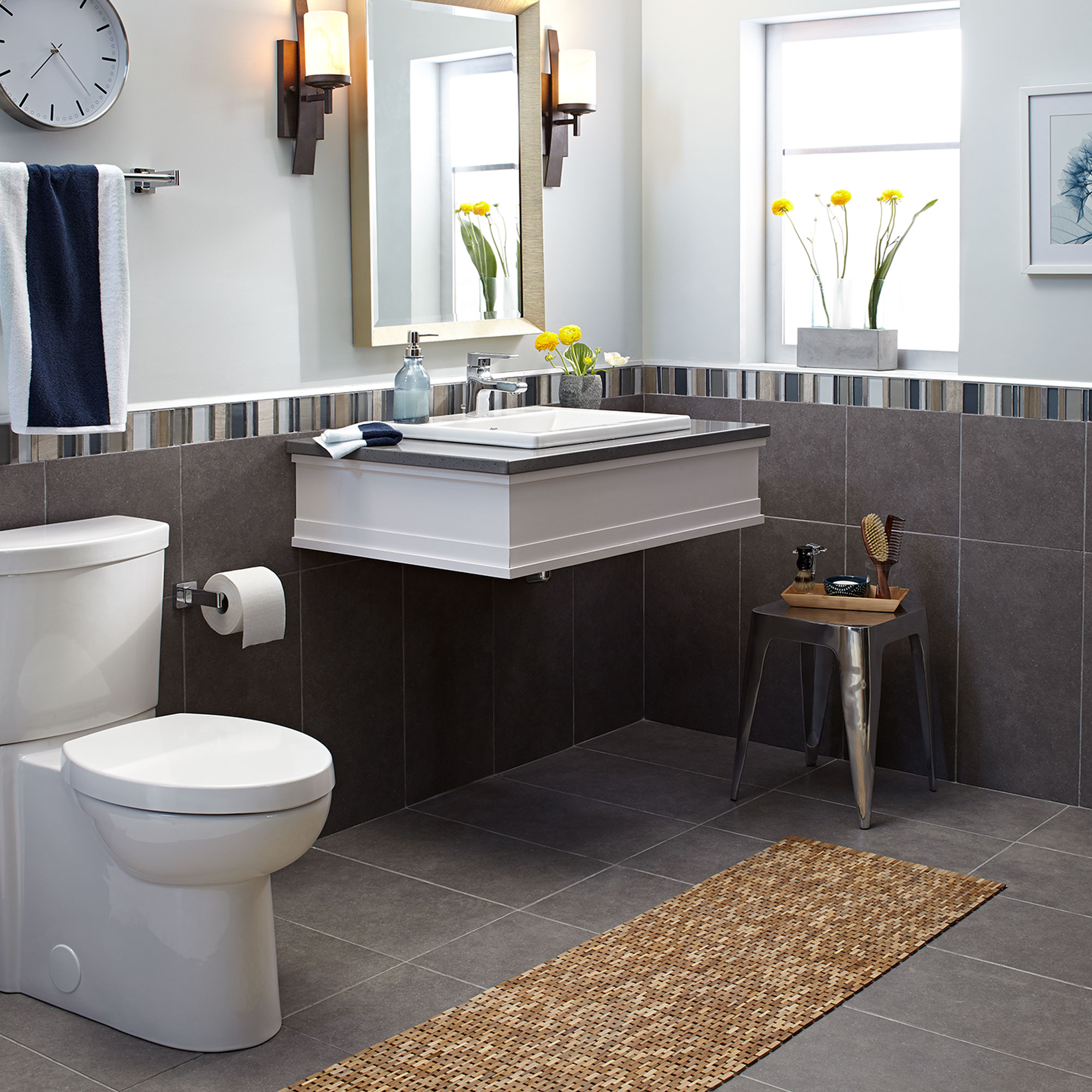 Studio™ Activate™ Two-Piece Concealed Trapway 1.28 gpf/4.8 Lpf Chair Height Elongated Toilet
