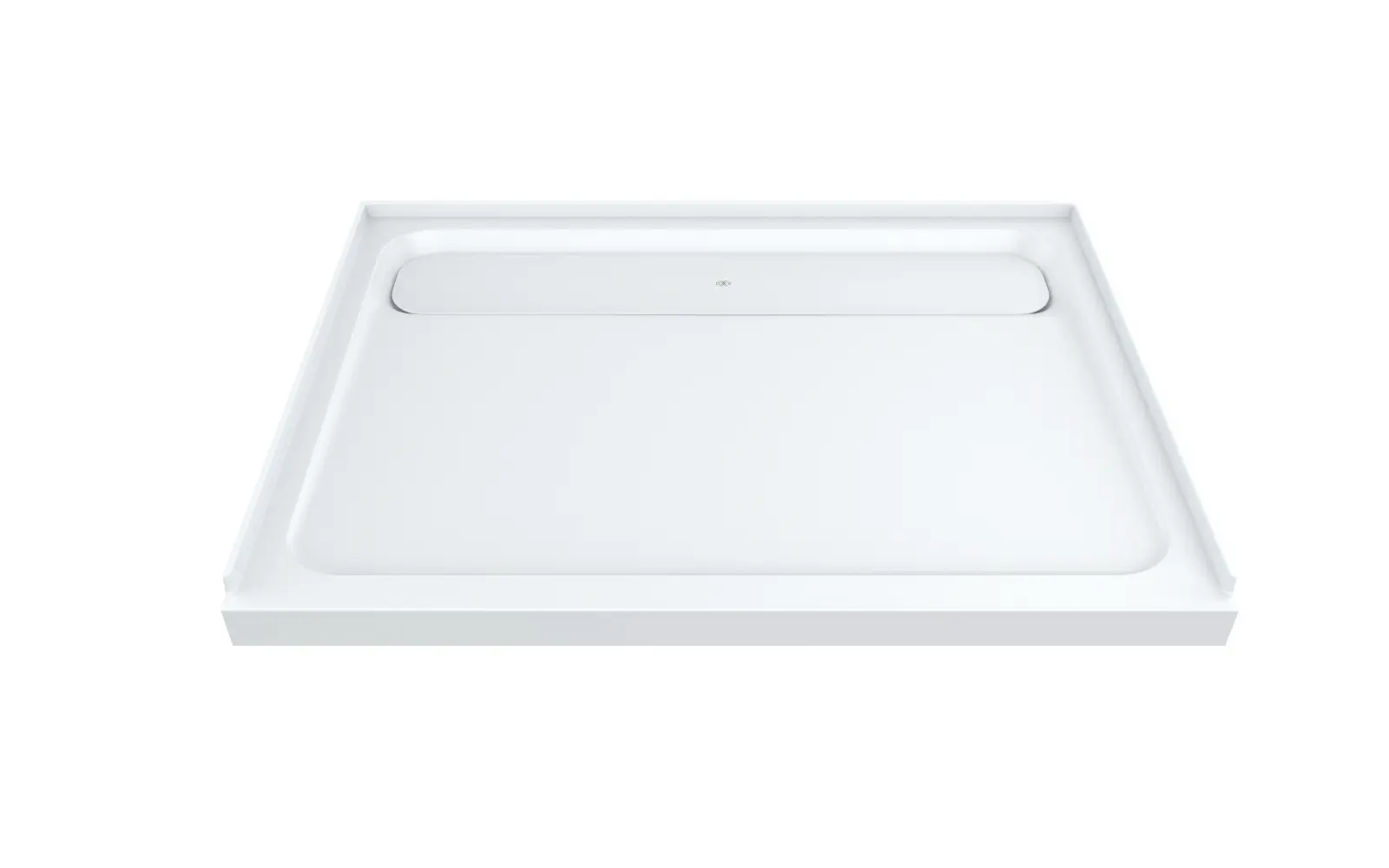 Base de douche à surface solide de 48 x 36 po DXV Modulus avec renvoi au centre