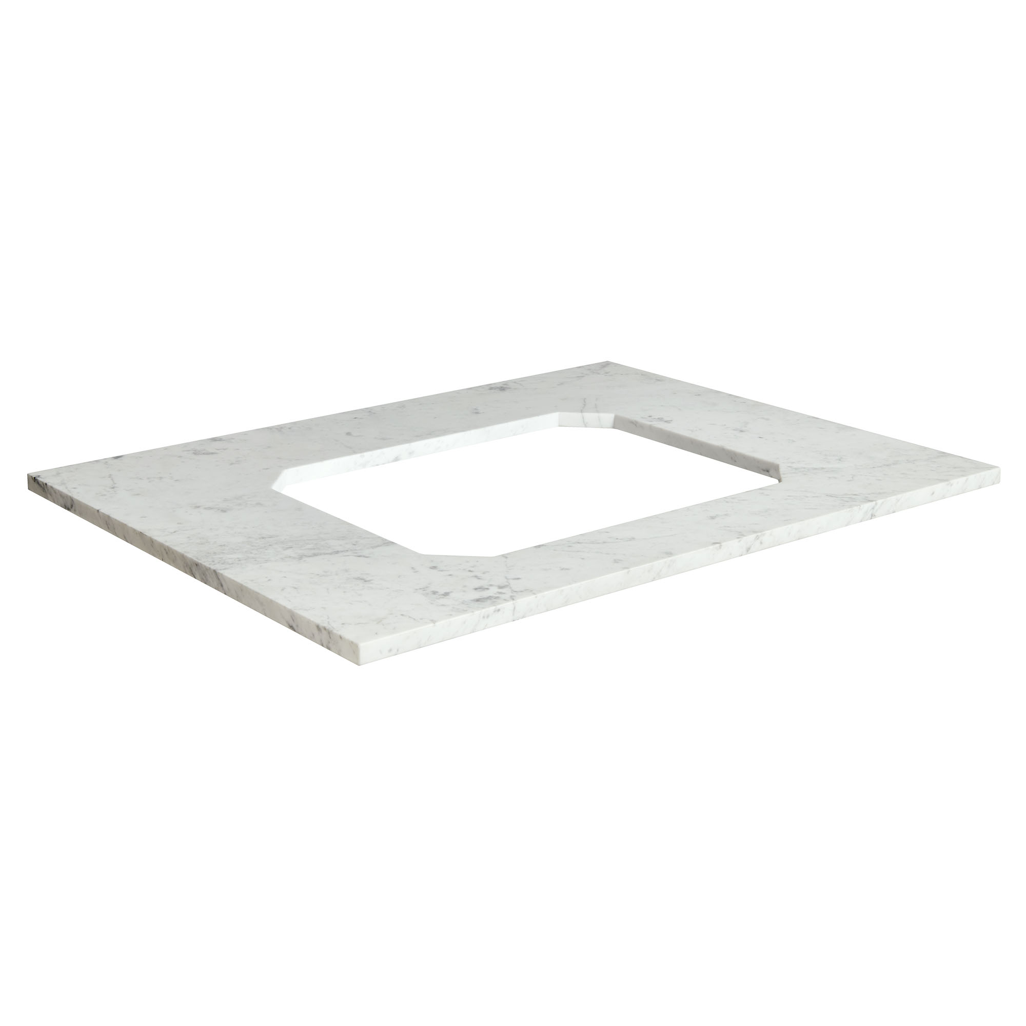 Belshire® 30 in. Carrara Marble Vanity Top, No Hole