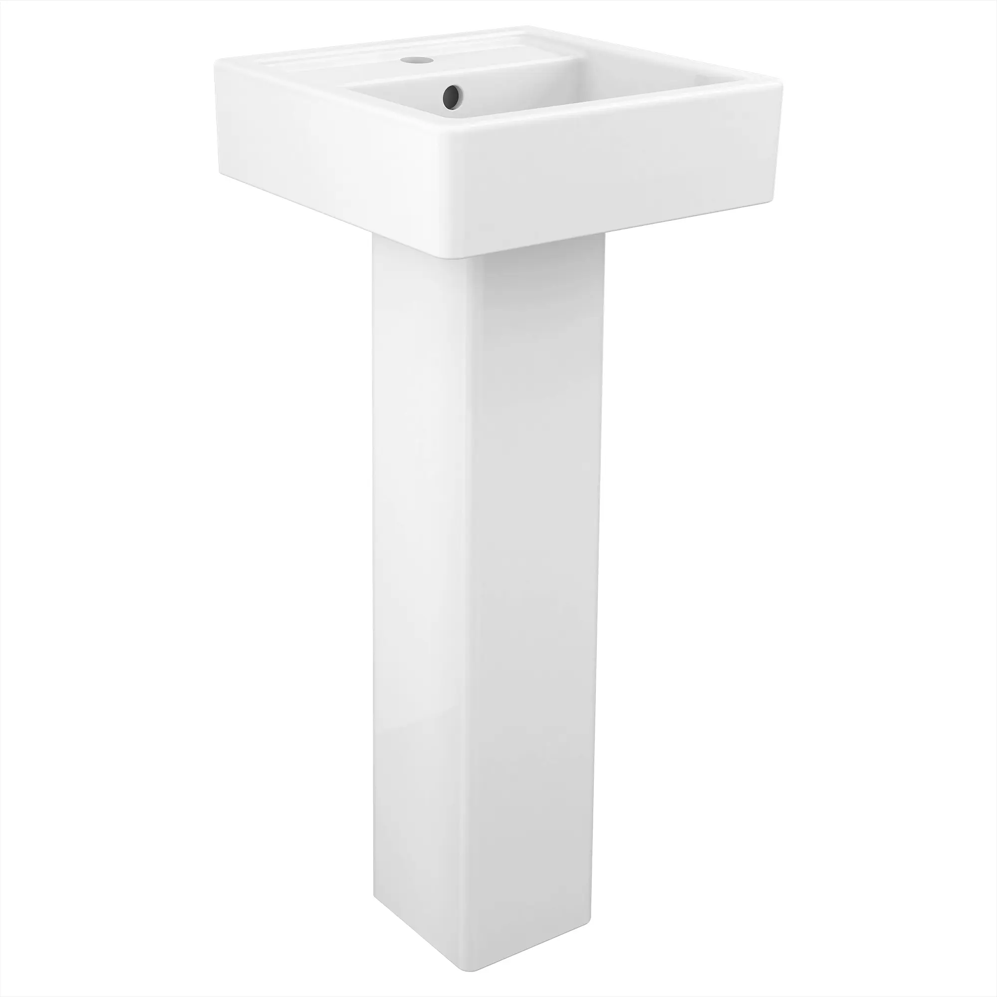 Cossu® Pedestal Sink Top, 1-Hole with Pedestal Leg