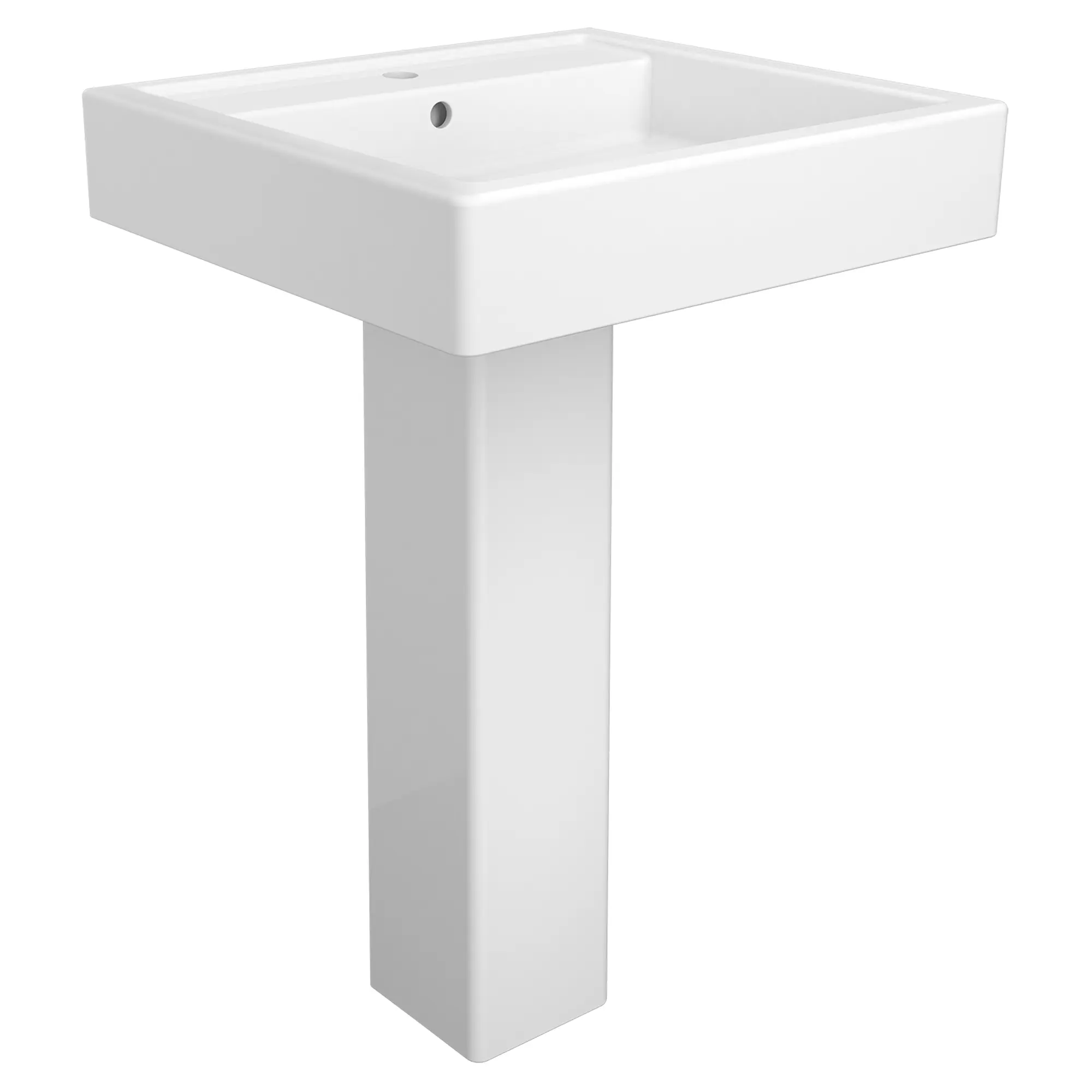 Cossu® Pedestal Sink Top, 1-Hole with Pedestal Leg