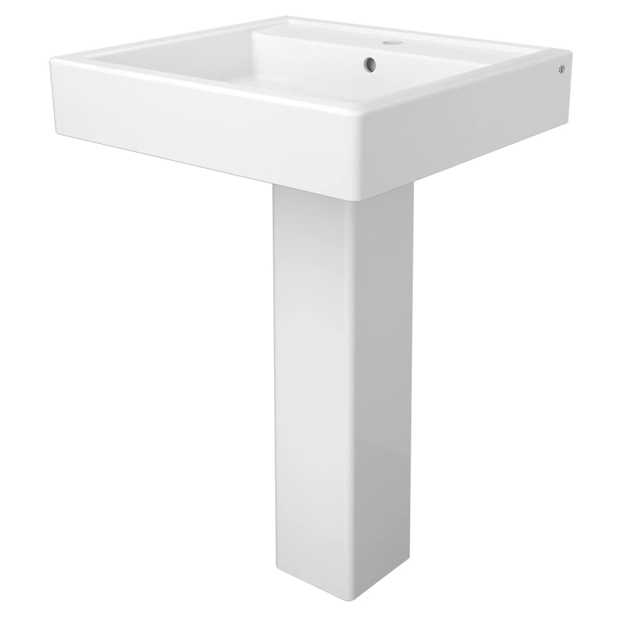 Cossu® Pedestal Sink Top, 1-Hole with Pedestal Leg