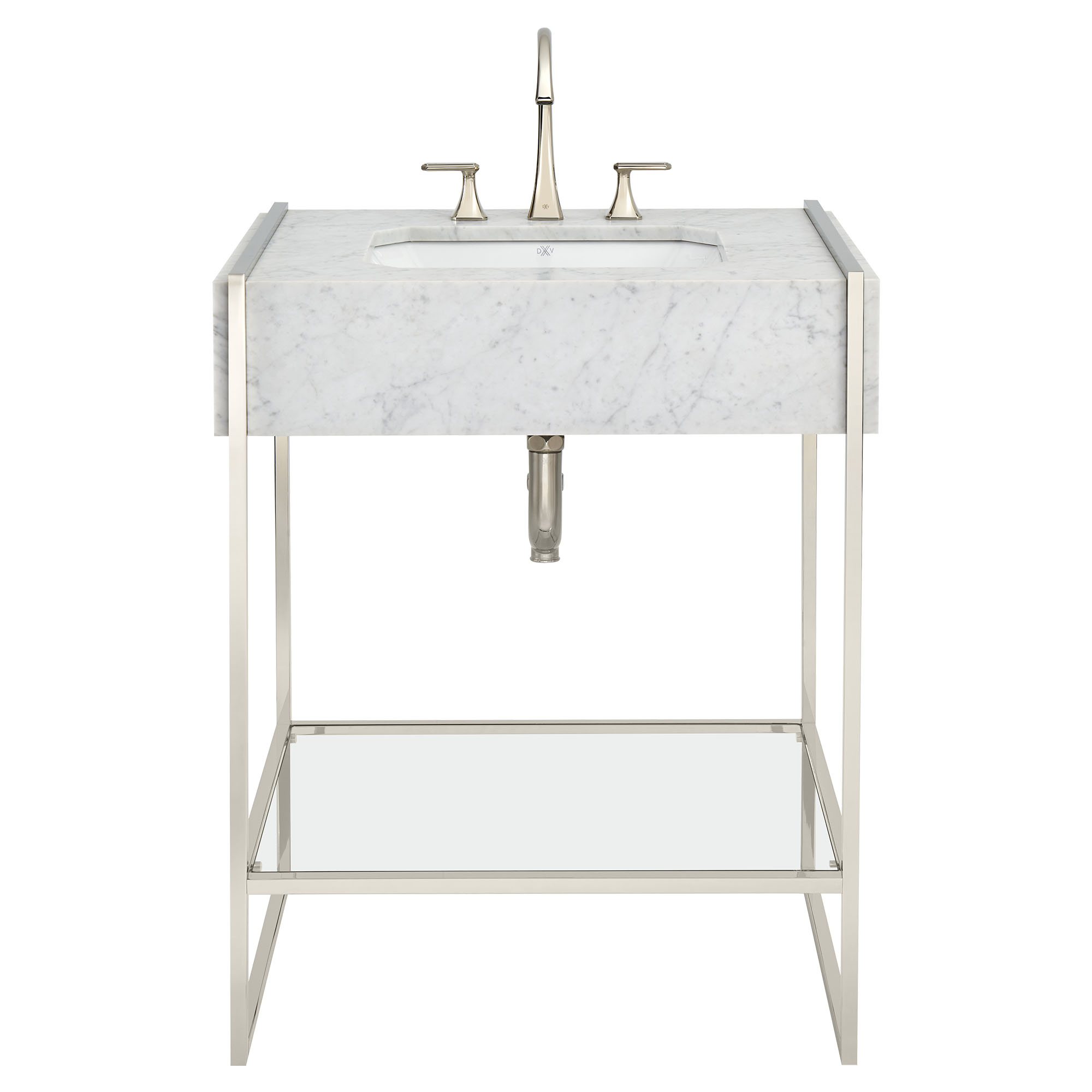 Belshire® 30 in. Carrara Marble Console Top, 3 Hole | Steppwesten