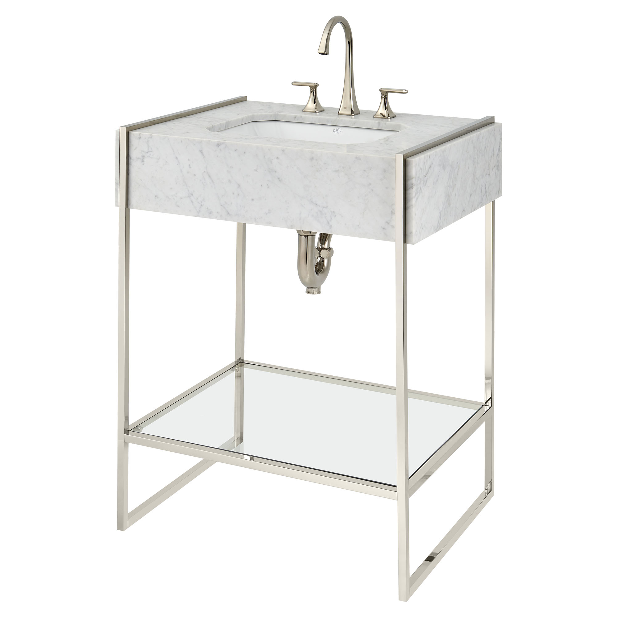 Belshire® 30 in. Console Legs with Glass Shelf