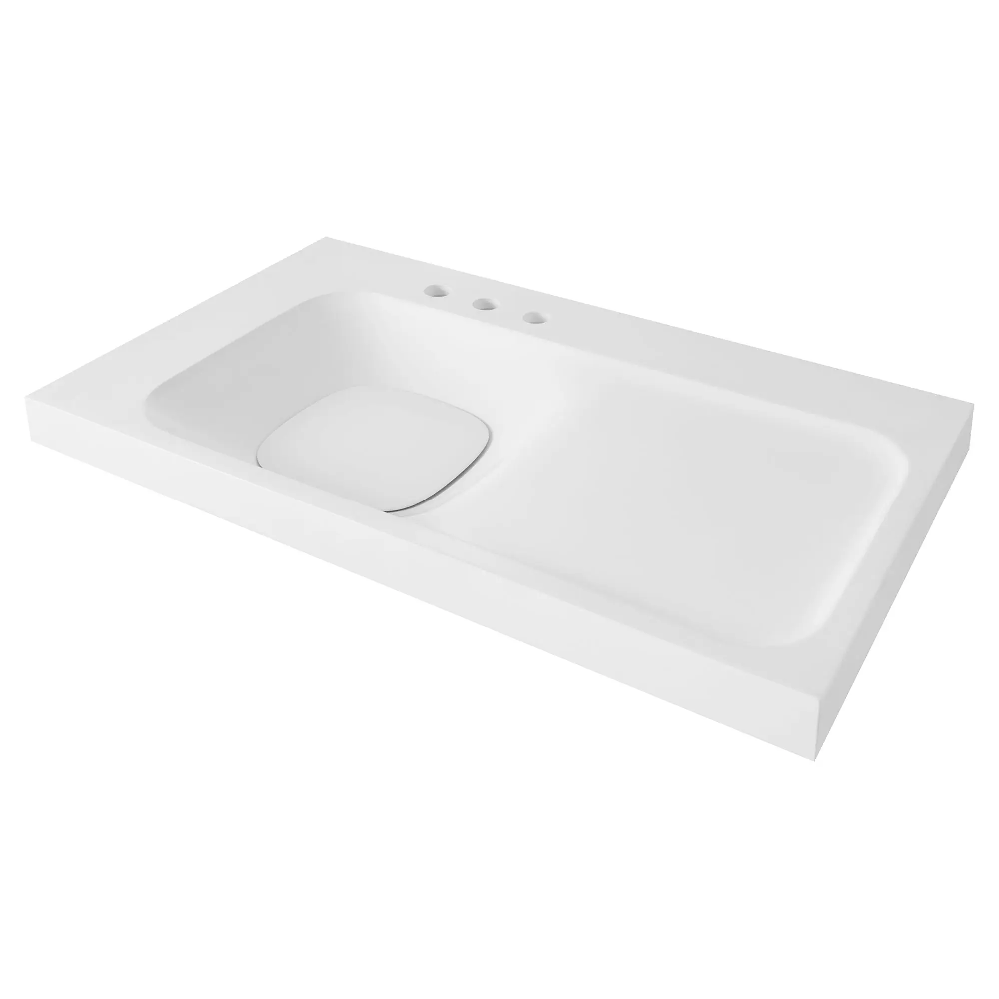 Lavabo de 36 po DXV Modulus - trois trous, G (sur la gauche)