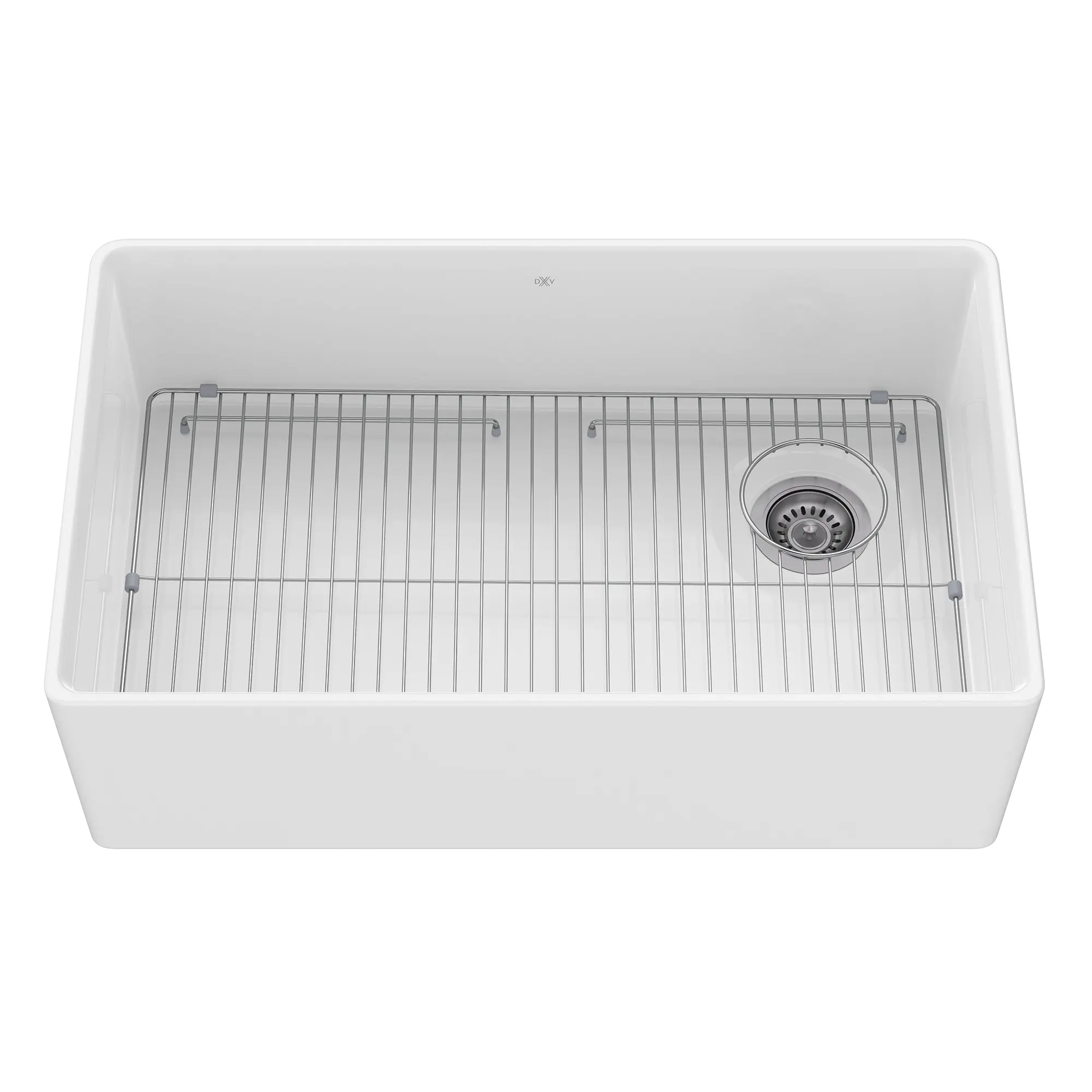 Etre 33 in. Apron Kitchen Sink with Offset Drain