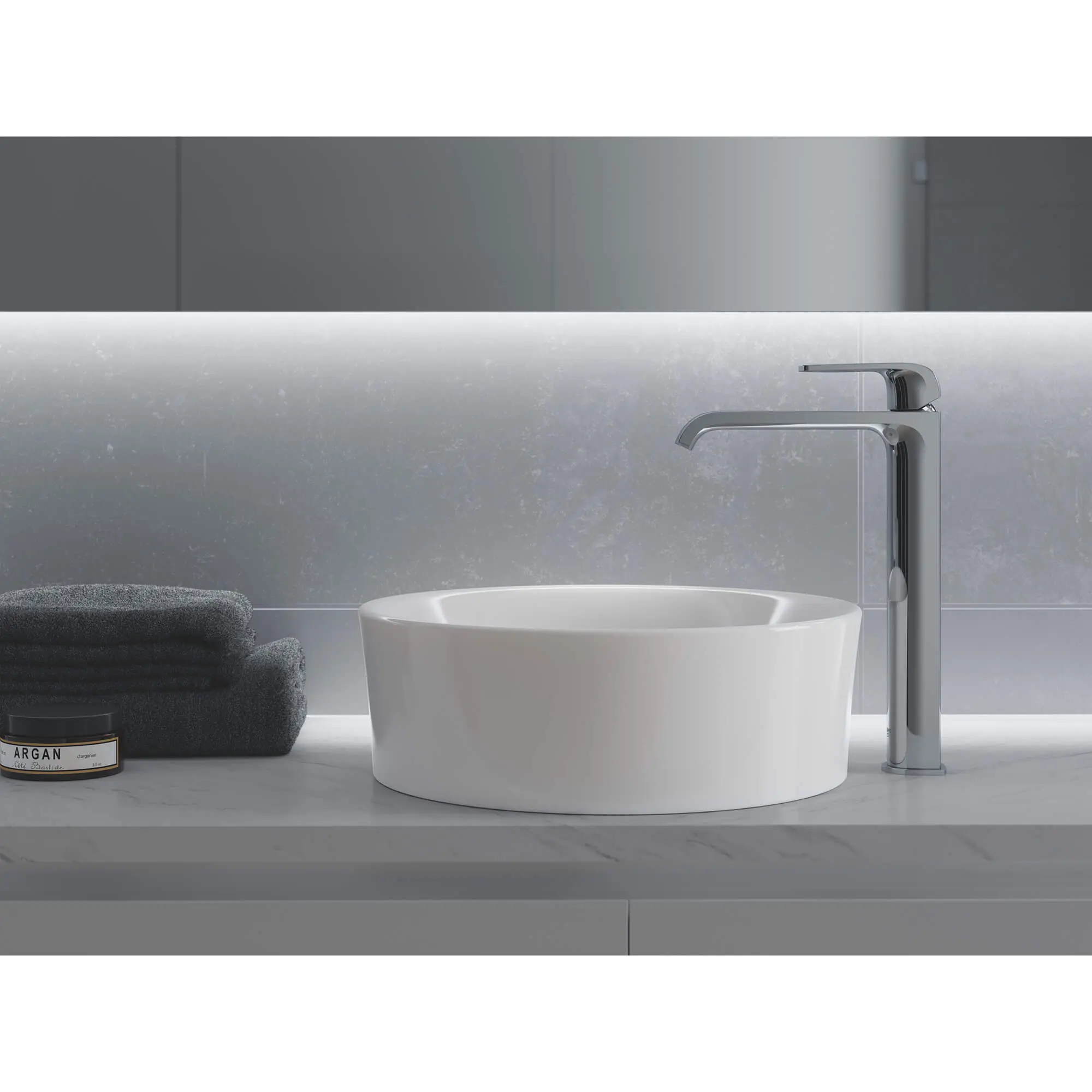 Single Hole Single-Handle Deck Mount Vessel Sink Faucet 4.5 L/min (1.2 gpm)