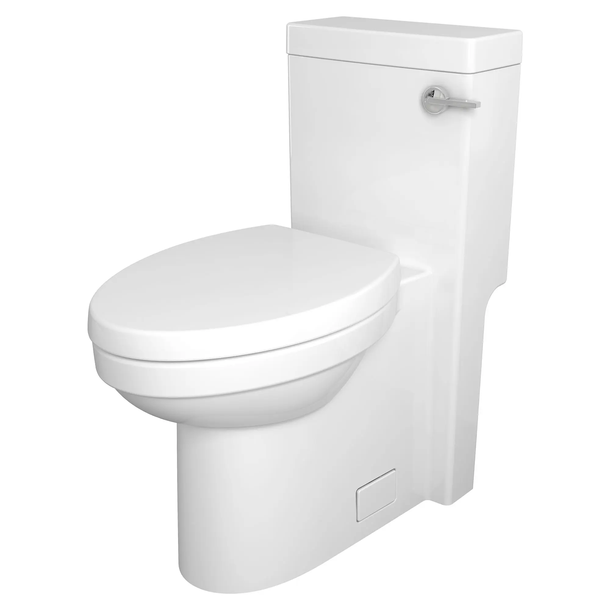 Cossu® One-Piece Chair Height Right-Hand Trip Lever Elongated Toilet with Seat