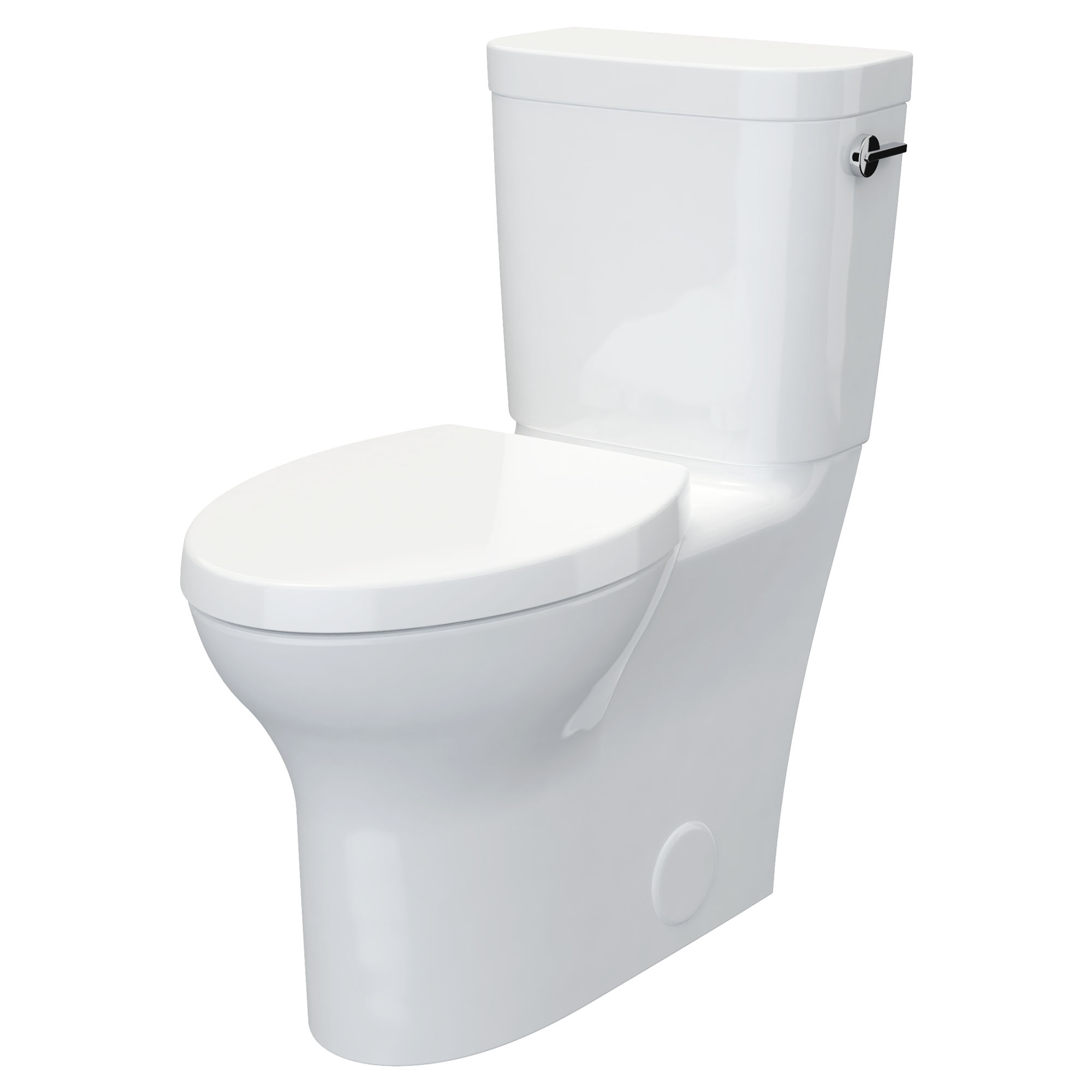 Equility® Two-Piece Chair Height Right-Hand Trip Lever Elongated Toilet with Seat